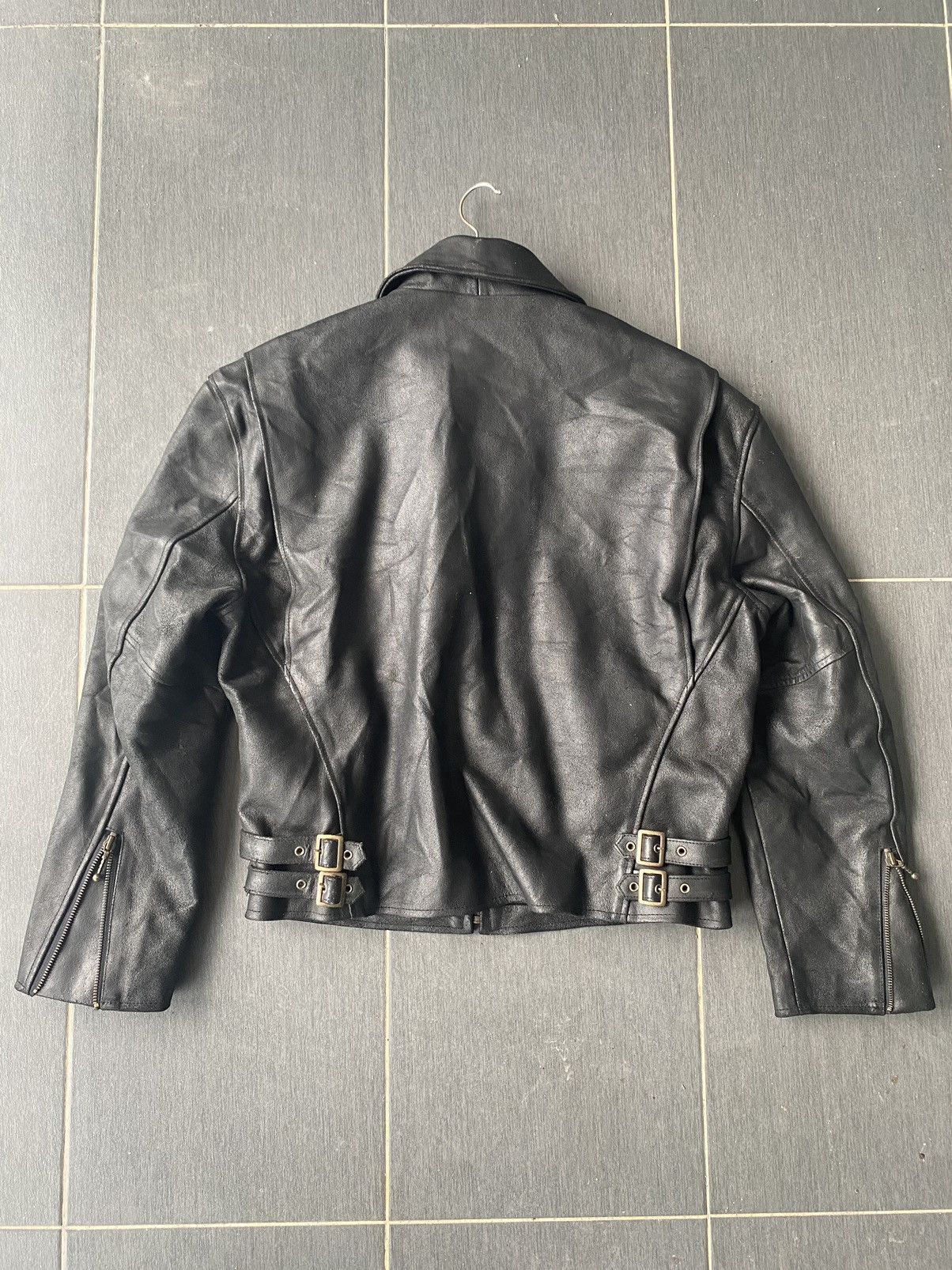 Vintage Vintage Biker Leather Jacket Size US L / EU 52-54 / 3 - 6 Thumbnail