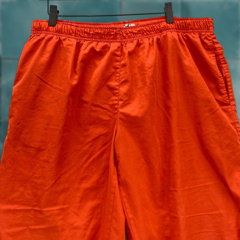 Polo Ralph Lauren VINTAGE Polo Ralph Lauren Polo Sport Track Pants Mens Large Orange Lined Ankle Zip 30 In Inseam Size US L / EU 52-54 / 3 - 1 Thumbnail