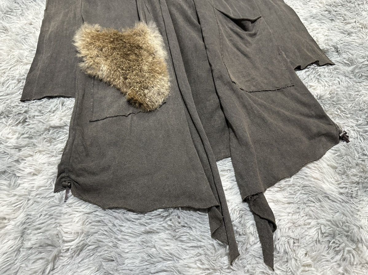 GOA 🔥Y2K Archived Goa Fur Pocket Long Cardigan Shawl Collar Size US XL / EU 56 / 4 - 7 Thumbnail