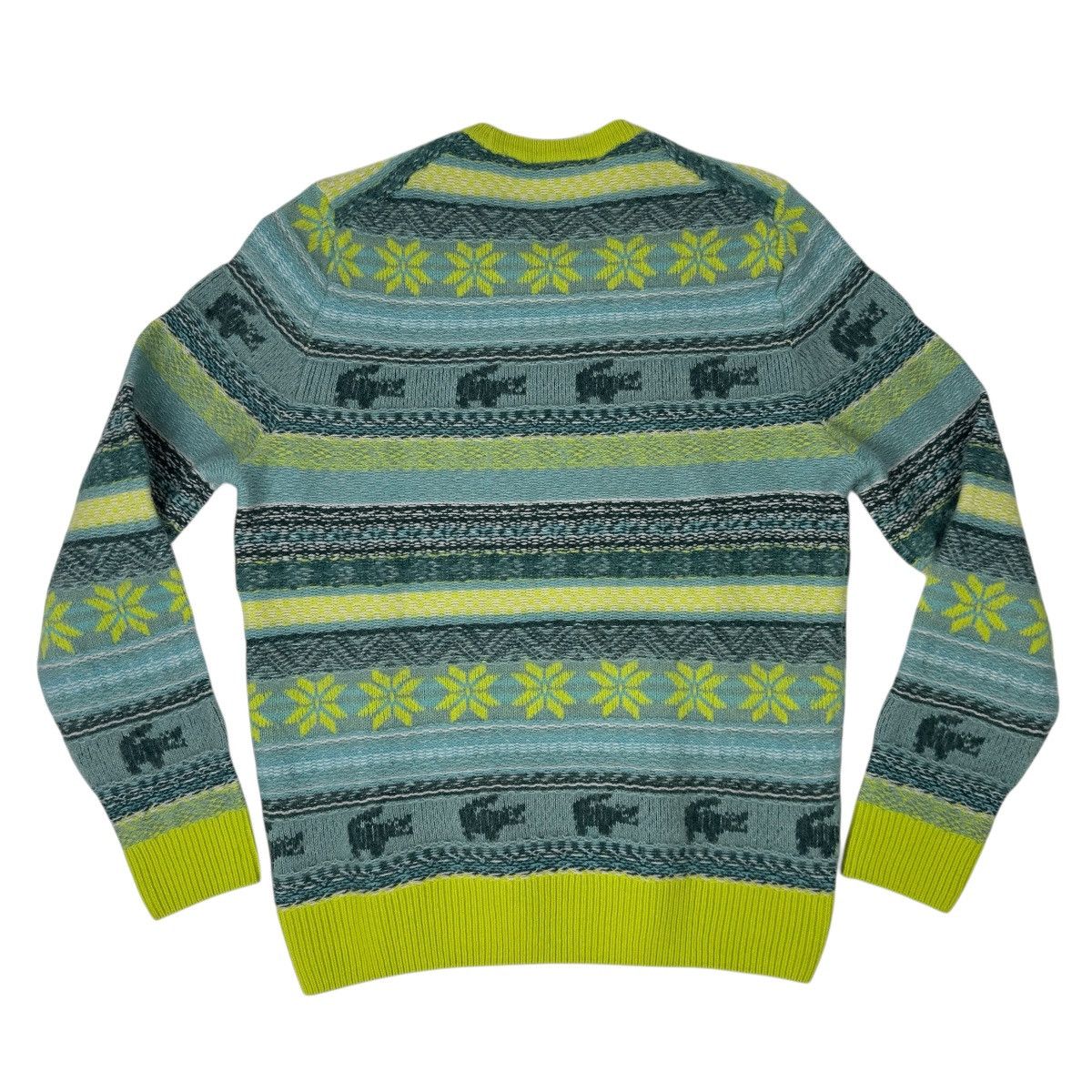 Lacoste Lacoste Fair Isle Sweater Large Wool Alpaca Knit Unisex NWT Size US L / EU 52-54 / 3 - 4 Thumbnail
