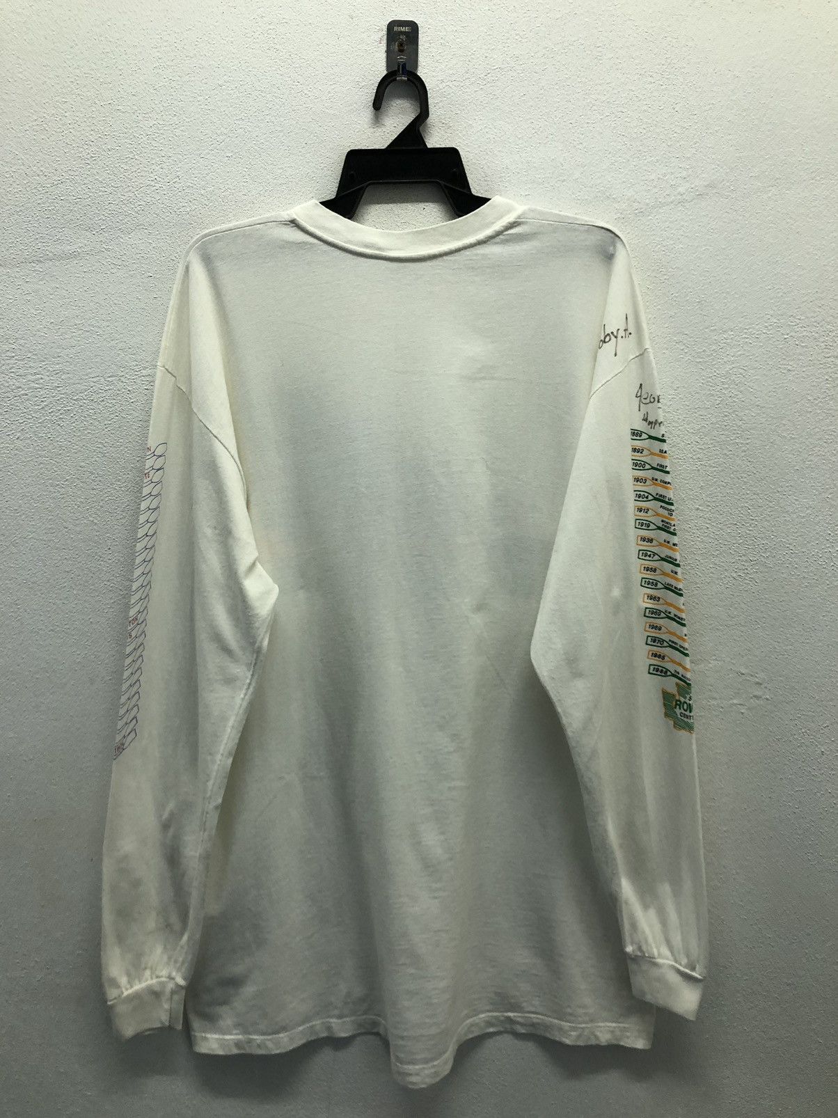 Vintage Vintage Stedman Seattle Rowing Centennial Long Sleeve Shirt Size US XL / EU 56 / 4 - 2 Thumbnail