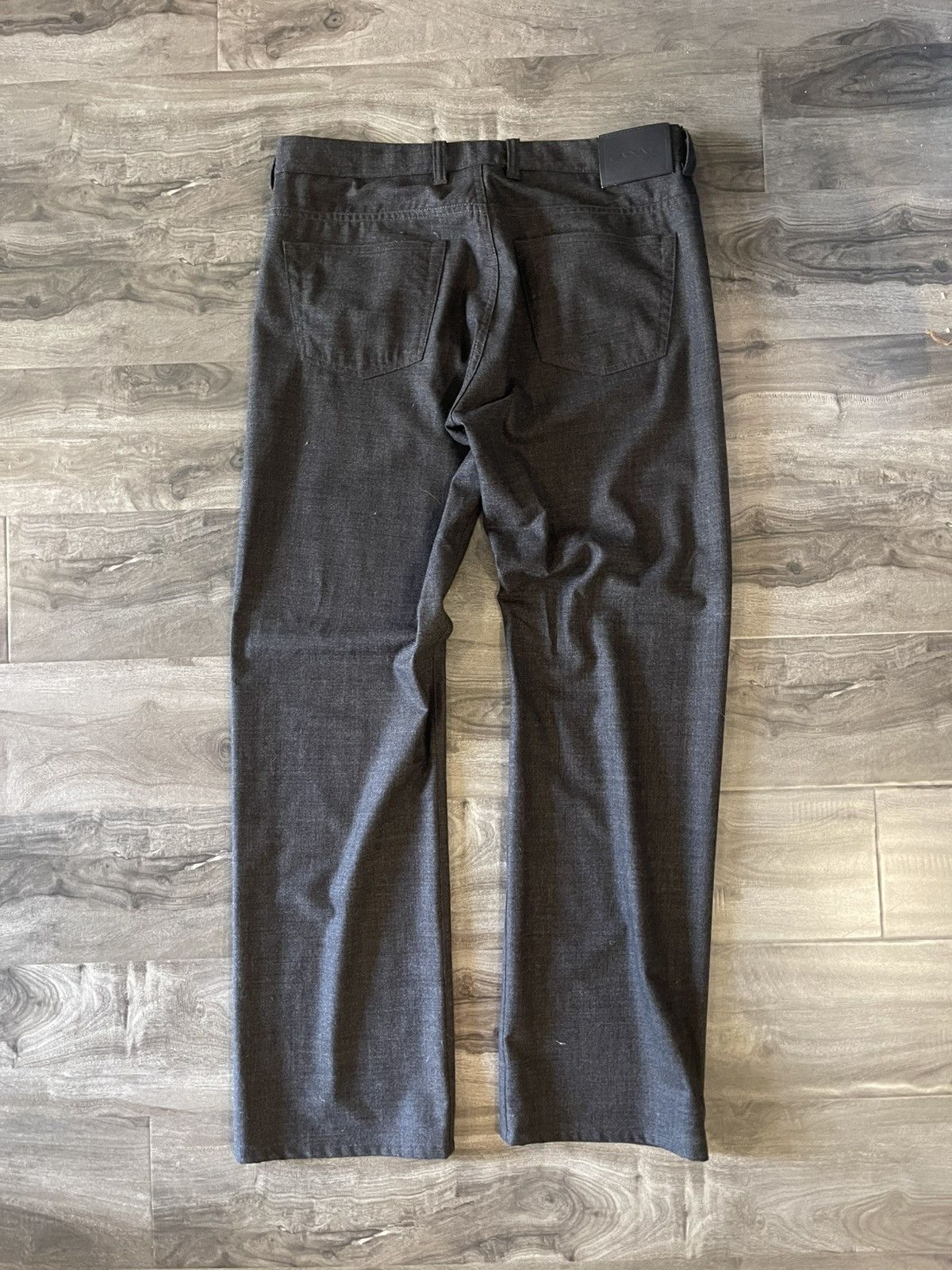 Canali Black Wool Canali Trousers Size US 36 / EU 52 - 3 Thumbnail