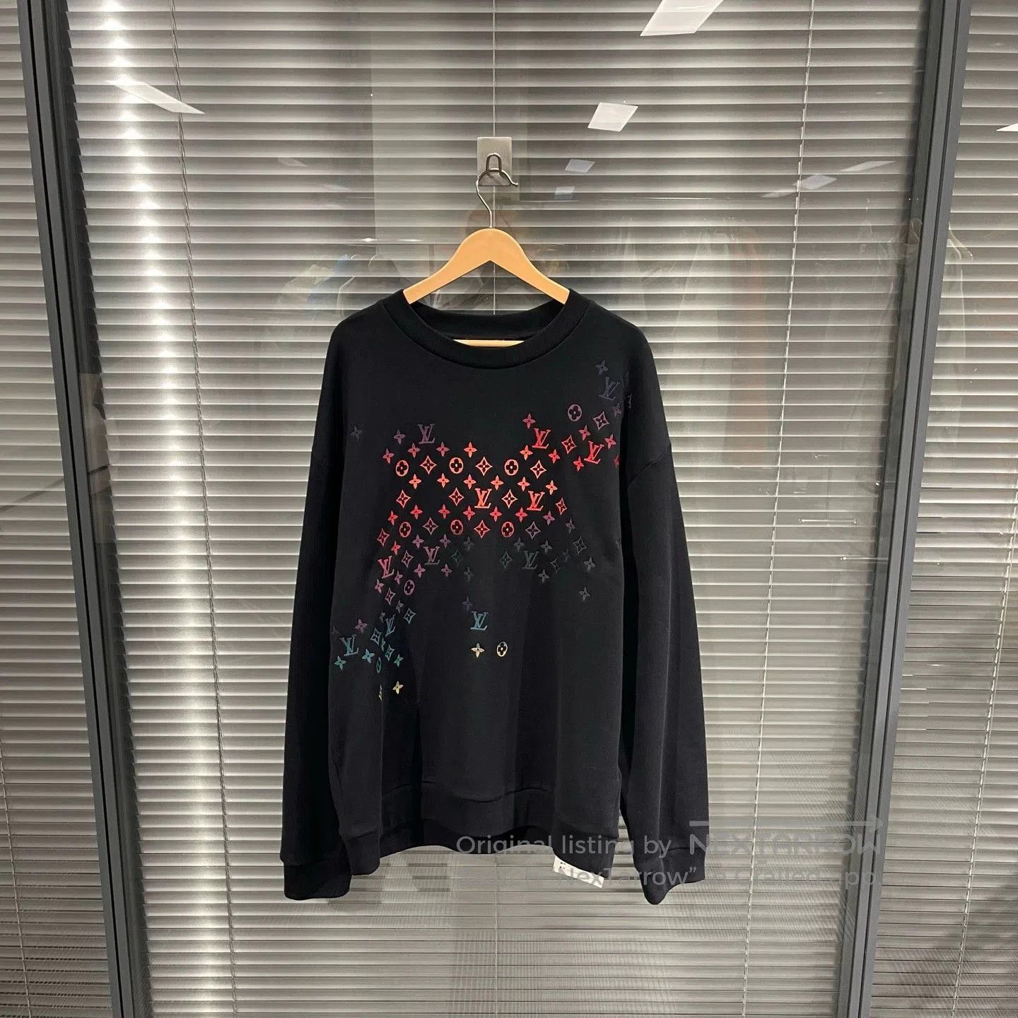 Louis Vuitton Black Graphic Print Long Sleeve Sweatshirt. Size US XXL / EU 58 / 5 - 1 Thumbnail