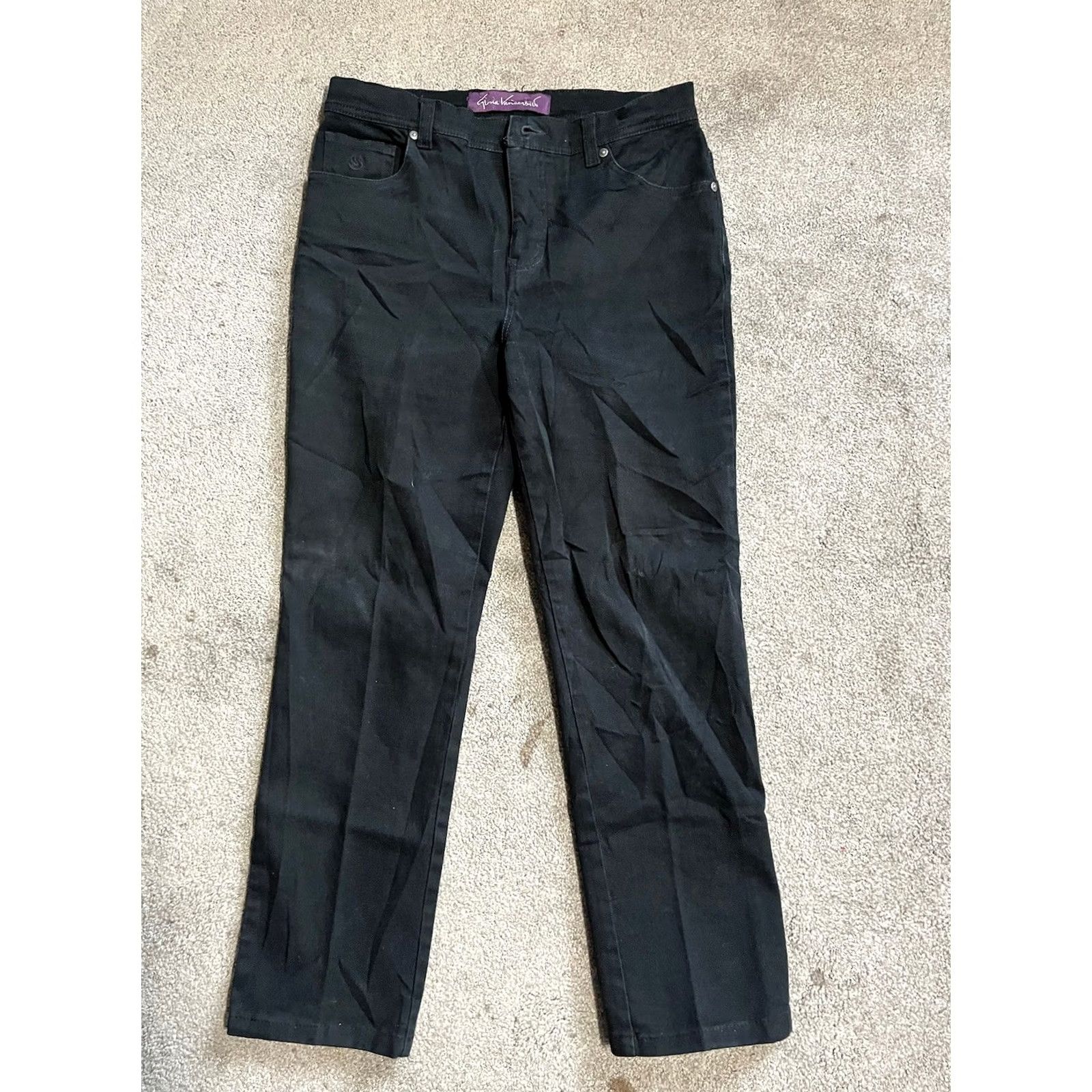 Gloria Vanderbilt VINTAGE Gloria Vanderbilt Jeans Amanda Denim Black 6P Women’s Jeans Amanda Straight Size 6P Girls? Size 28" / US 6 / IT 42 - 2 Thumbnail