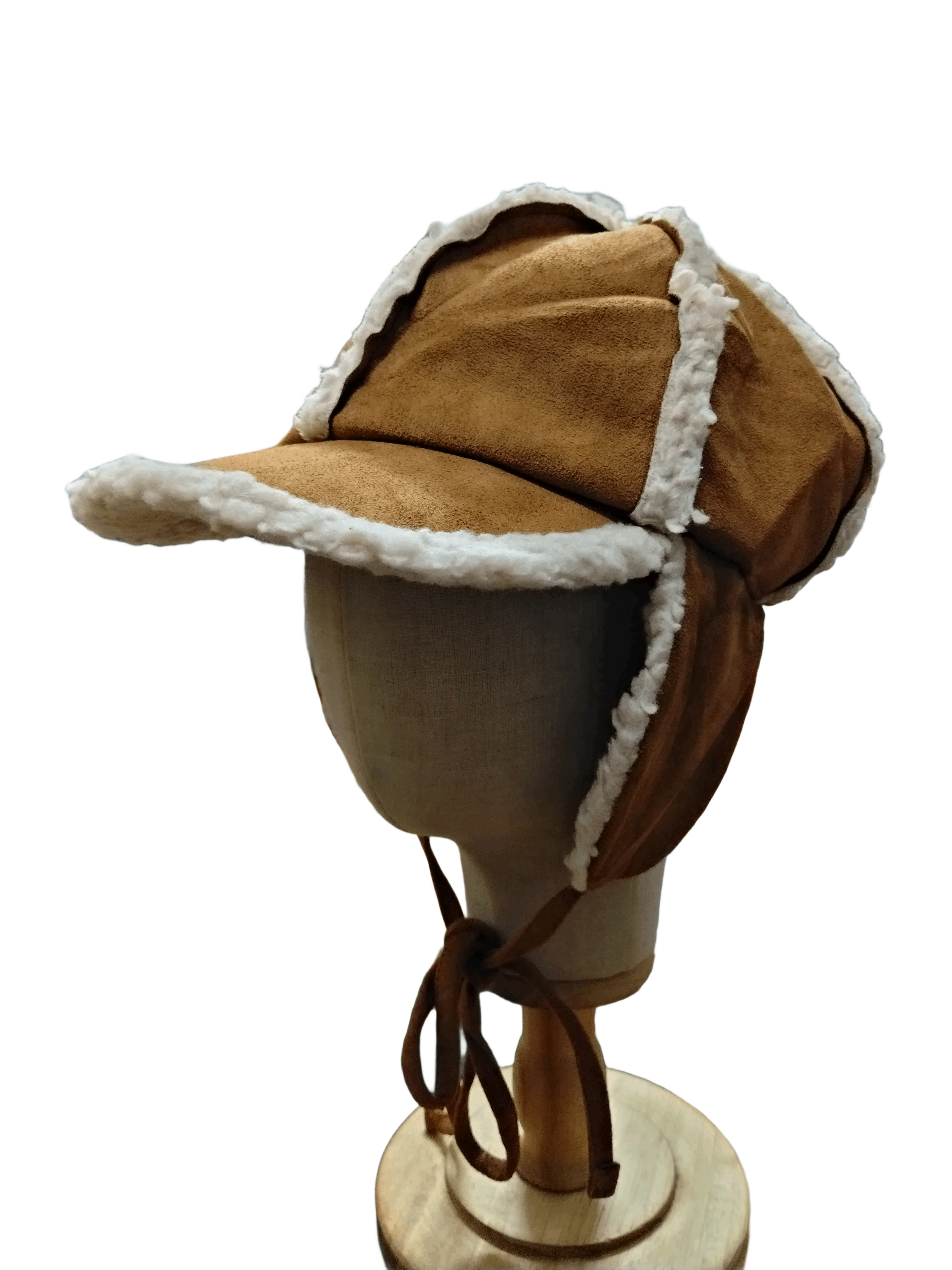 Other Winter trapper hats with white shearling lining and earflaps Size ONE SIZE - 2 Thumbnail