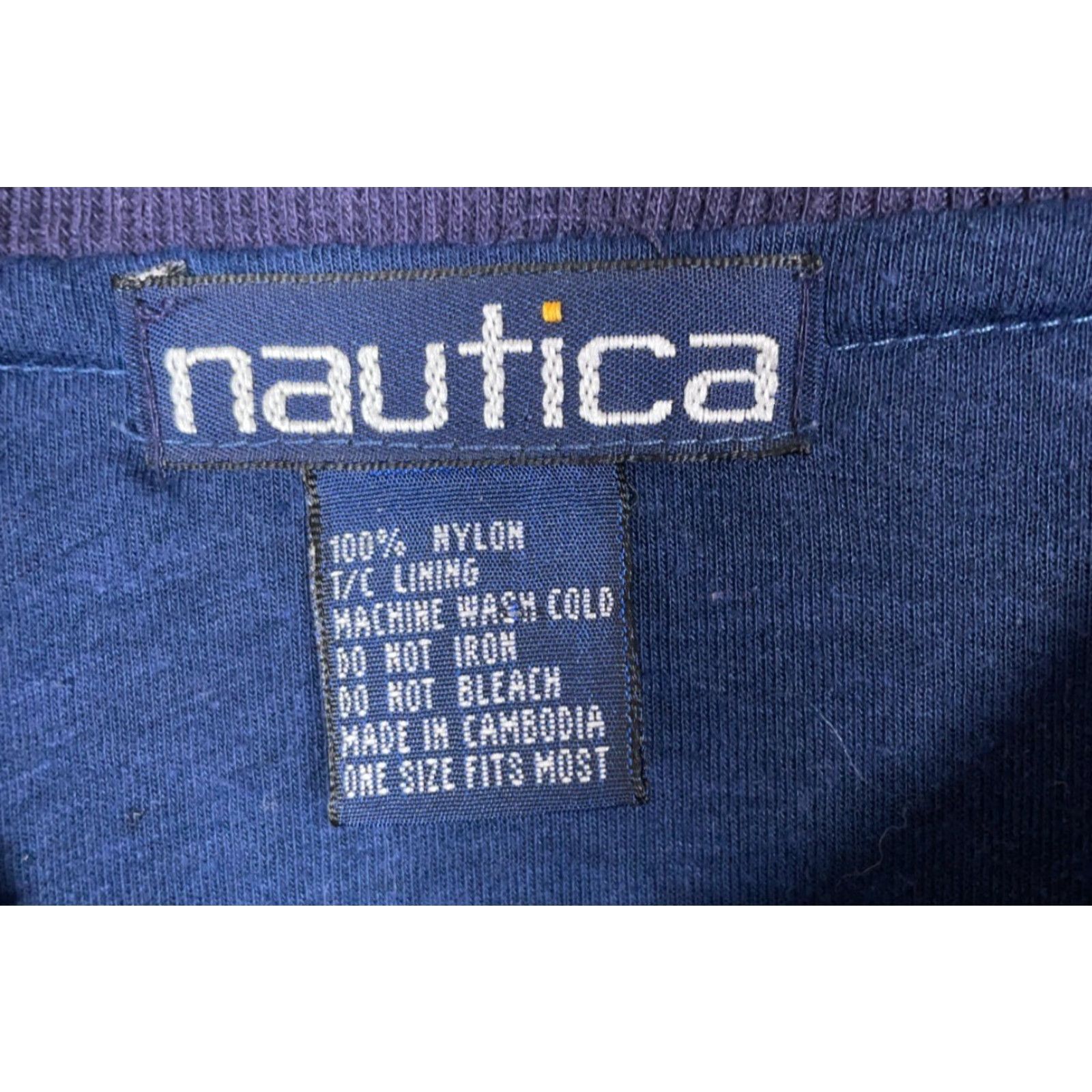 Nautica VINTAGE Nautica Windbreaker Jacket Adult One Size Dark Blue Zip Up Lined Lightweight Mens One Size Blue Nautica Windbreaker 90s Retro/Nautical Theme Size US M / EU 48-50 / 2 - 3 Thumbnail