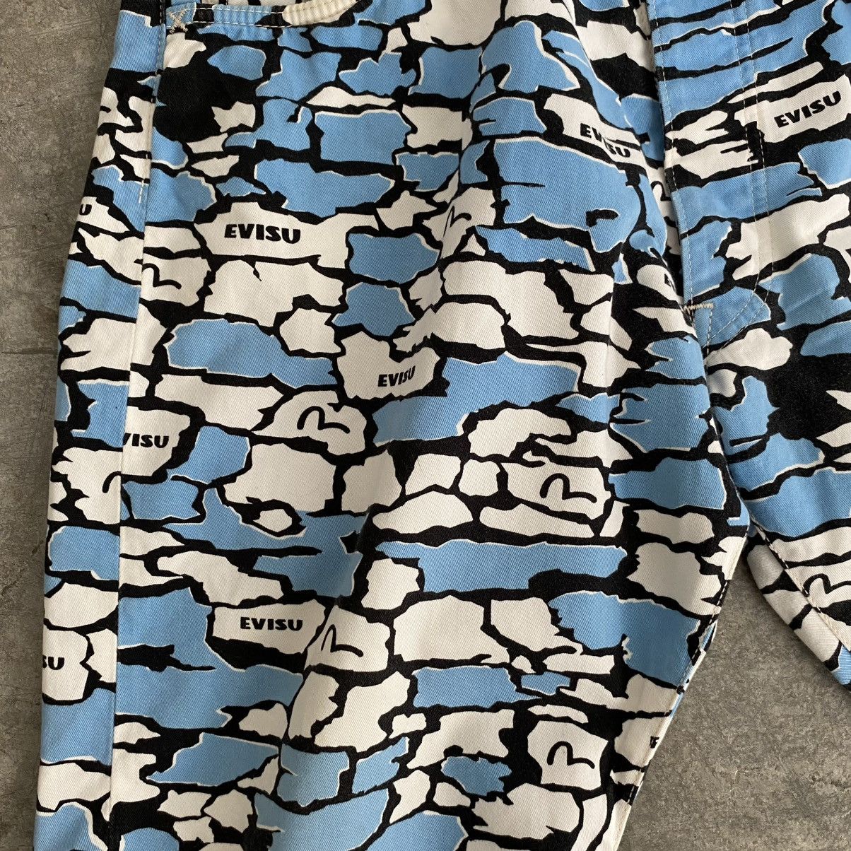 Evisu 2001 Evisu Ishigaki Camo OVP Baggy Jeans Shorts Jorts Size US 34 / EU 50 - 14 Thumbnail
