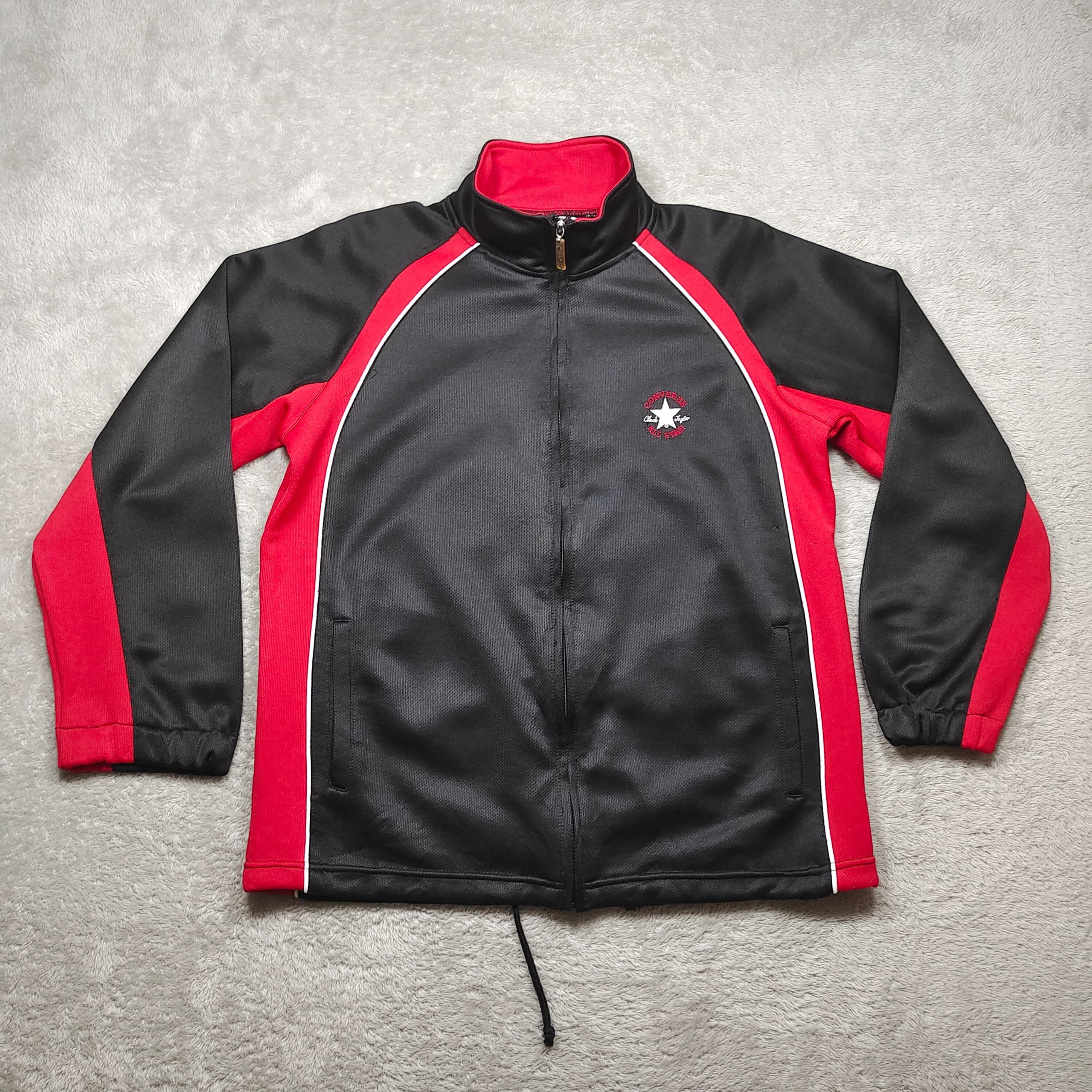 Converse Converse All Star Track Jacket, Black and Red Y2K Sportswear Size US M / EU 48-50 / 2 - 1 Thumbnail