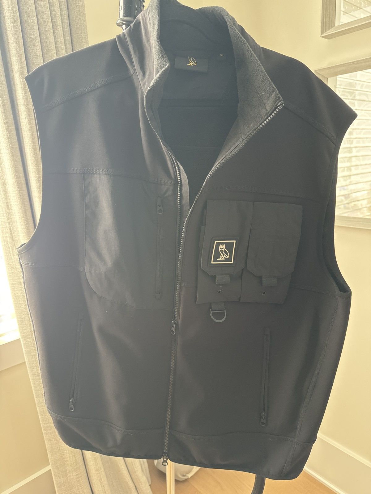 image of Octobers Very Own Black Utility Vest Size Xxl, Men's