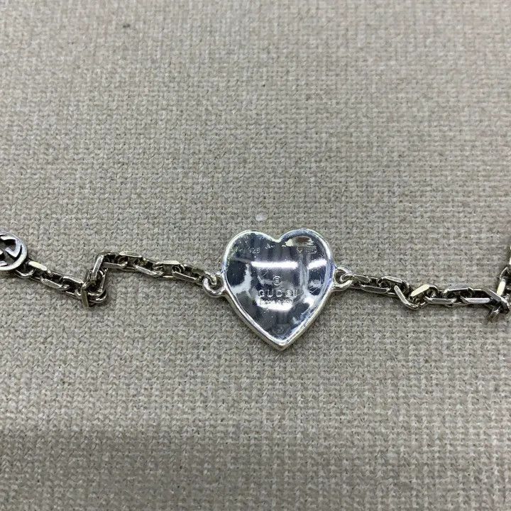 Gucci Gucci Interlocking G Enamel Silver Bracelet-2507 Size ONE SIZE - 2 Thumbnail