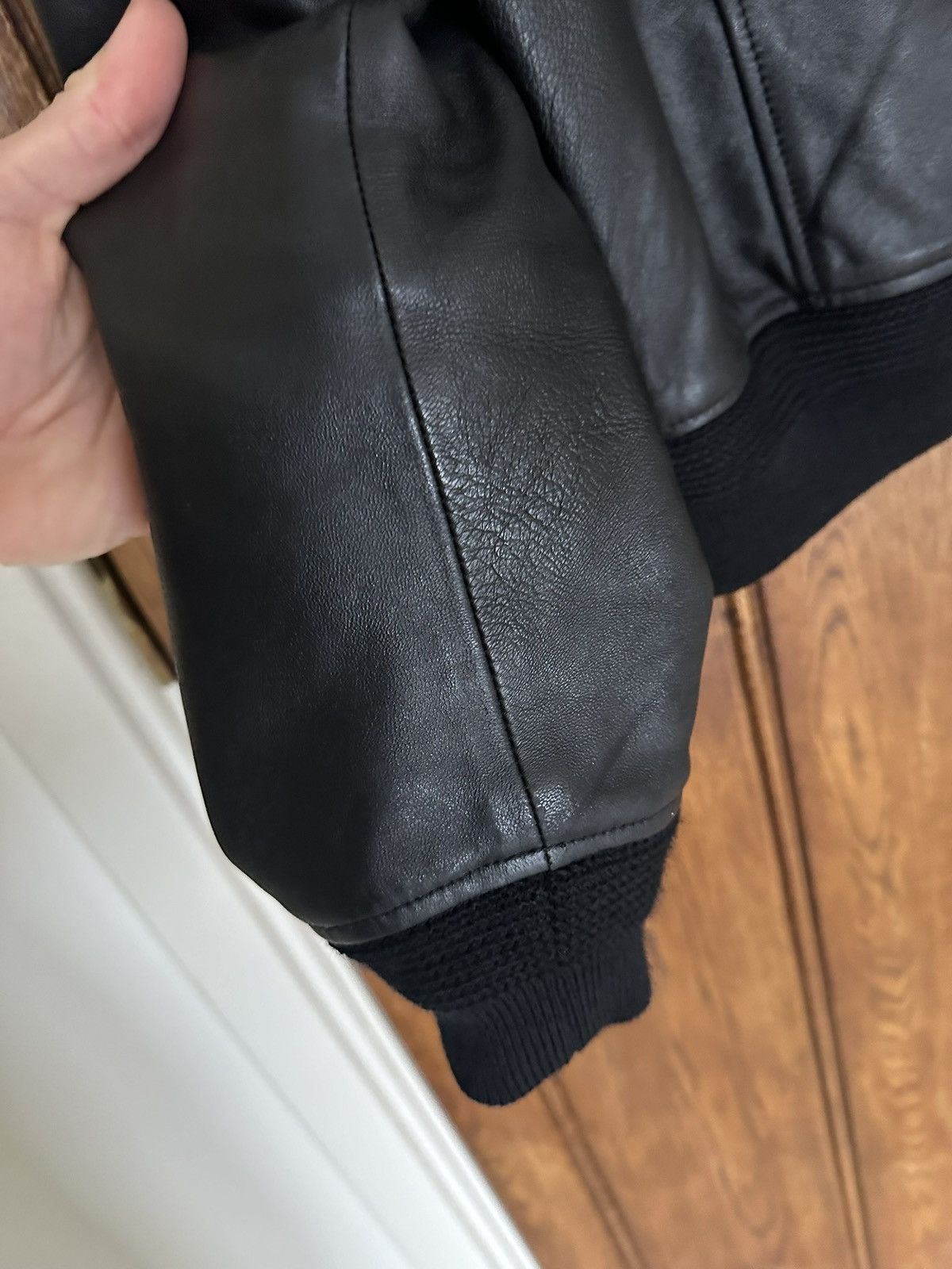 Saint Laurent Paris FW15 Saint Laurent aviator leather jacket 52 Hedi grail Size US L / EU 52-54 / 3 - 18 Thumbnail