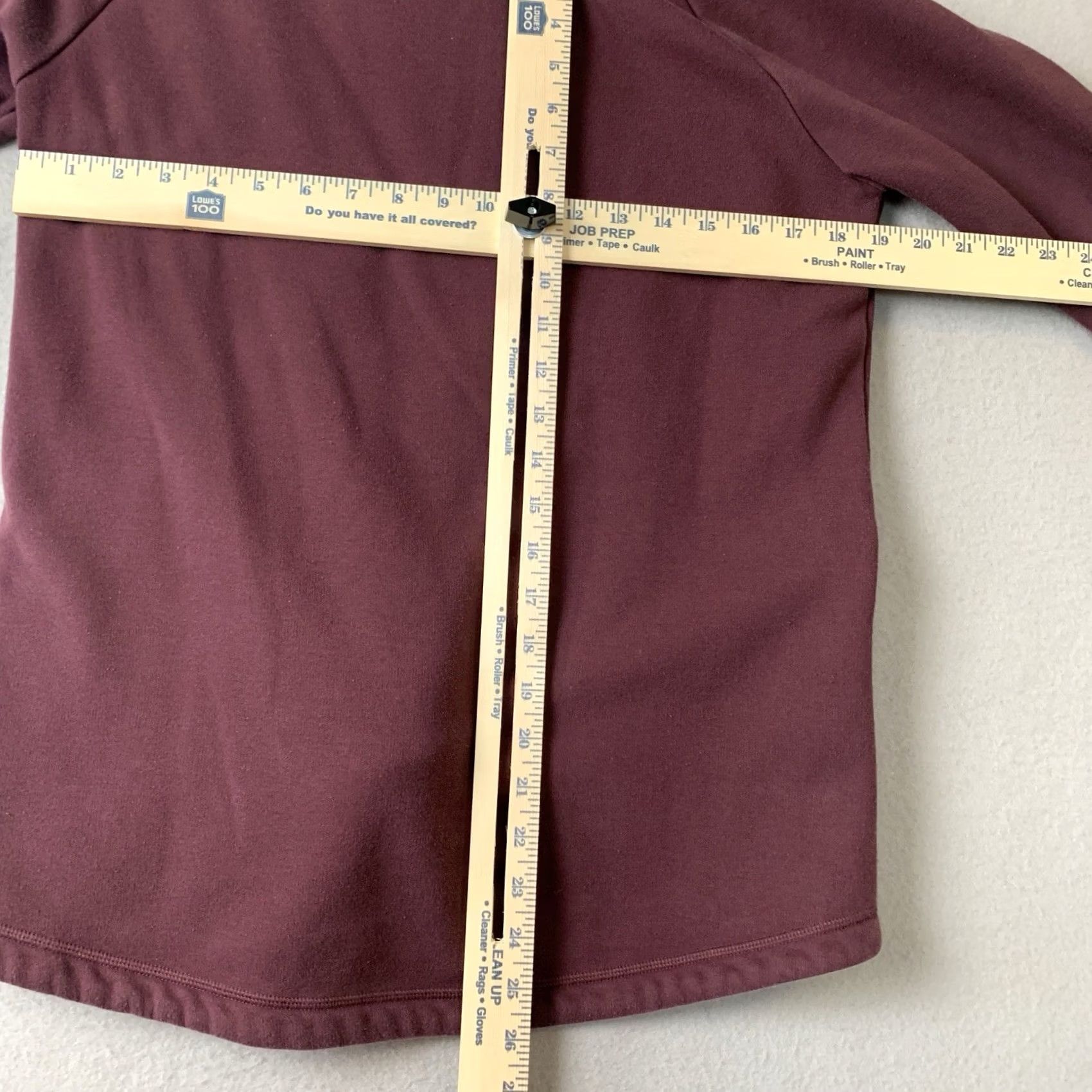 Athleta Athleta Sweatshirt Womens M Maroon Cozy Karma Asym Pullover Tunic Y2K Gorpcore Size M / US 6-8 / IT 42-44 - 5 Thumbnail