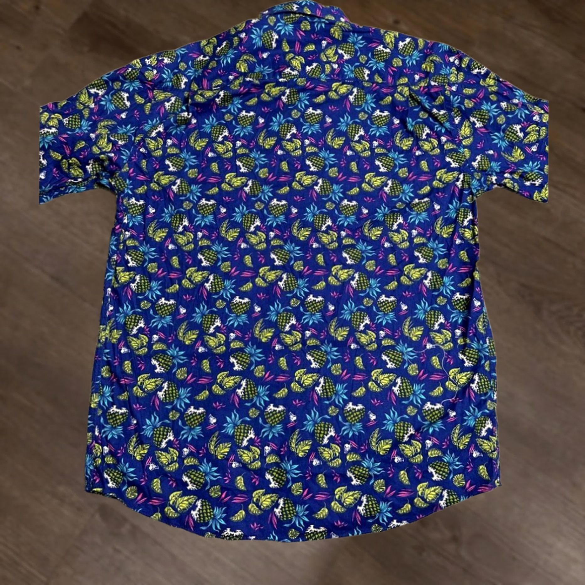 Vintage Alan Flusser Shirt Adult Medium Blue Hawaiian 100% Cotton Button-Up Casual Mens Shirt Size US M / EU 48-50 / 2 - 1 Thumbnail