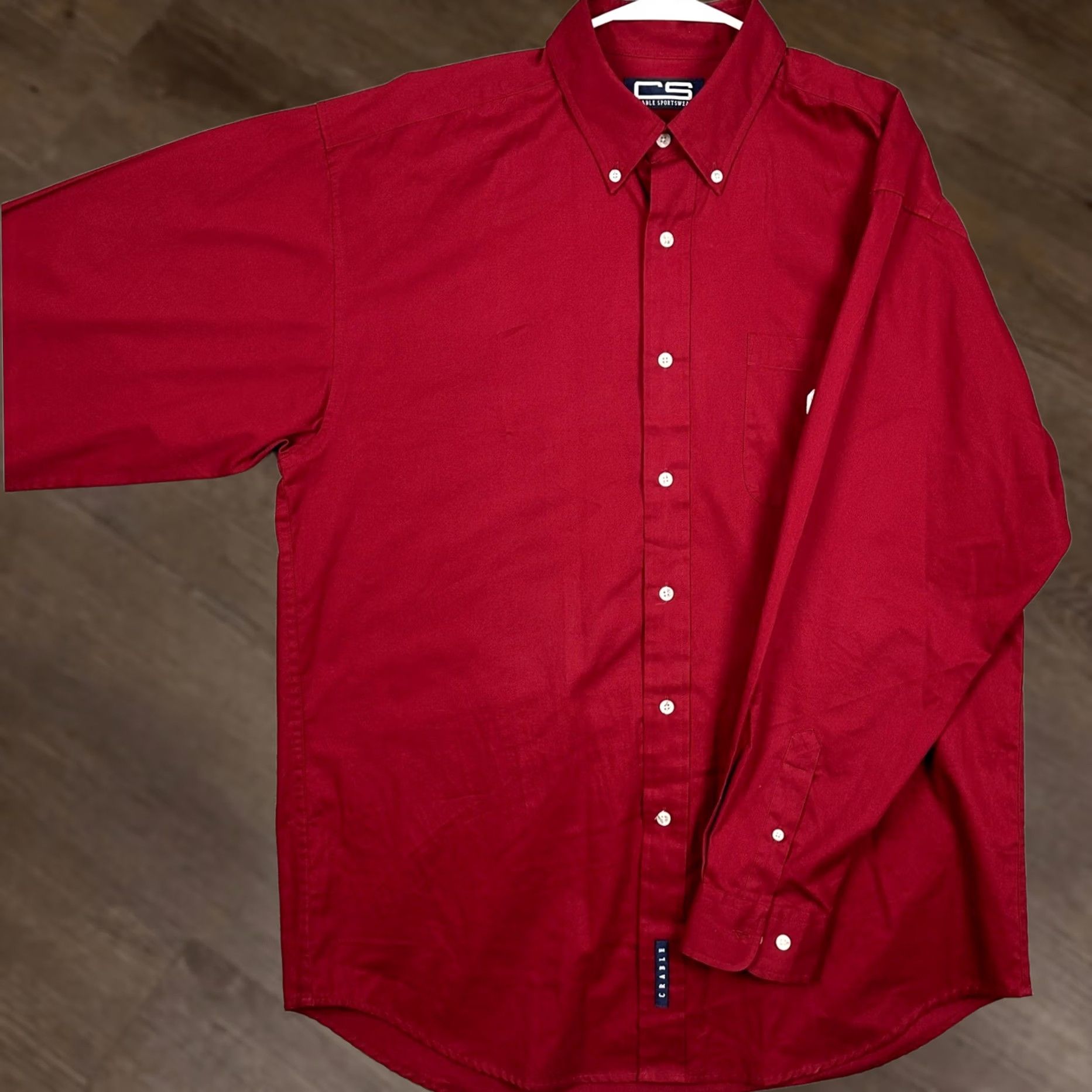 Vintage Oklahoma Sooners Crable Sportswear Shirt Mens Large Red Button Down Long Sleeve Size US L / EU 52-54 / 3 - 1 Thumbnail