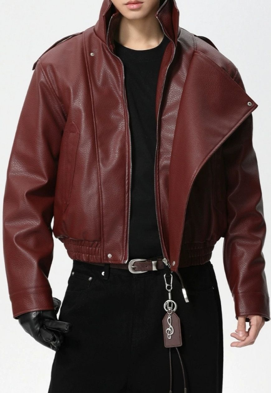 Other Men’s Retro PU leather premium coat Size US M / EU 48-50 / 2 - 1 Thumbnail