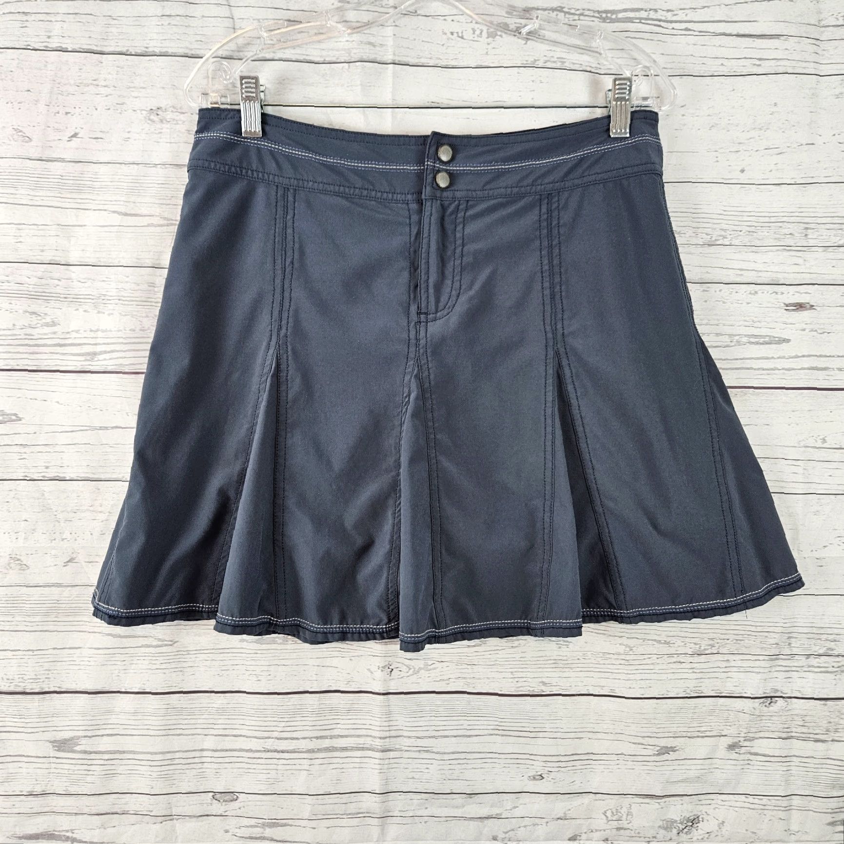 Vintage Title Nine Womens Skort Blue Sz 6 Pockets Activewear Athletic Short Skirt Womens Size ONE SIZE - 2 Thumbnail