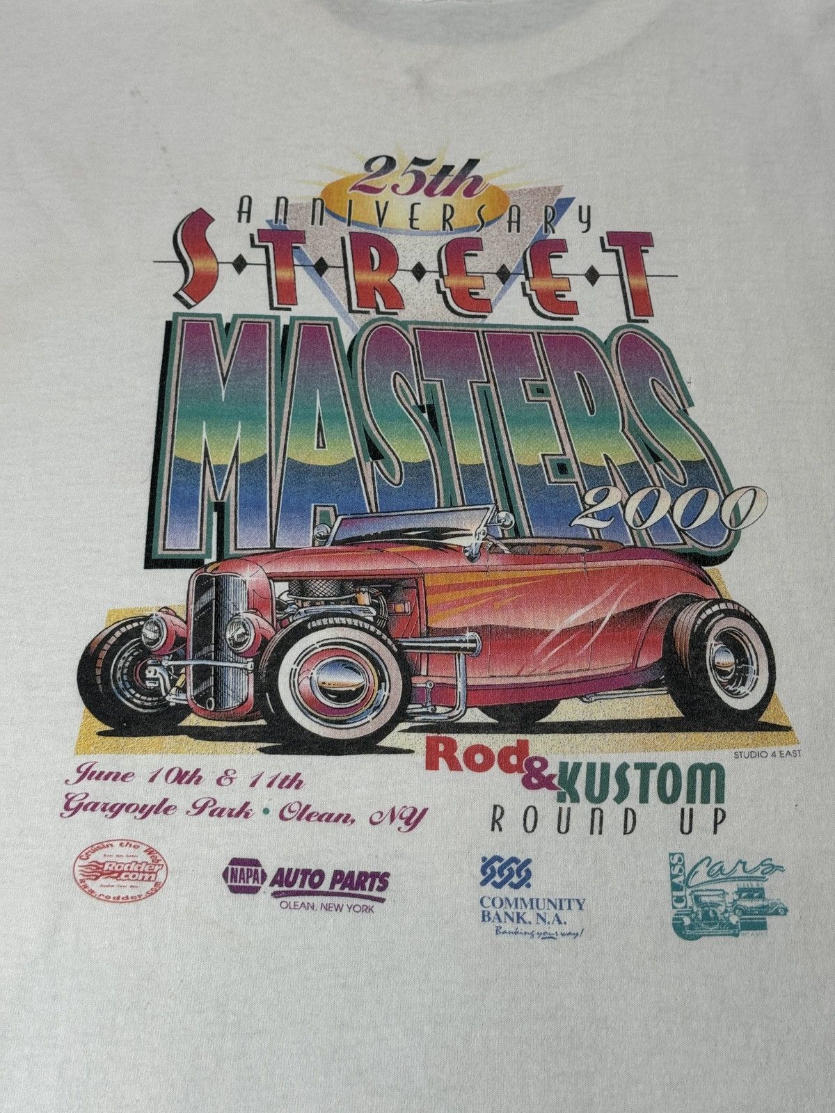Gildan Vintage Y2K Street Master Classic Car Olean New York T Shirt Size US L / EU 52-54 / 3 - 2 Thumbnail