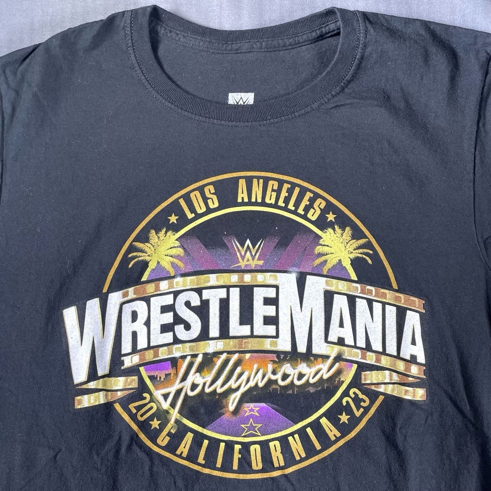 Vintage WWE Wrestlemania 39 Shirt Mens Medium I Was There Los Angeles Souvenir Tee Black T-Shirt Sports Men M Size US M / EU 48-50 / 2 - 2 Thumbnail