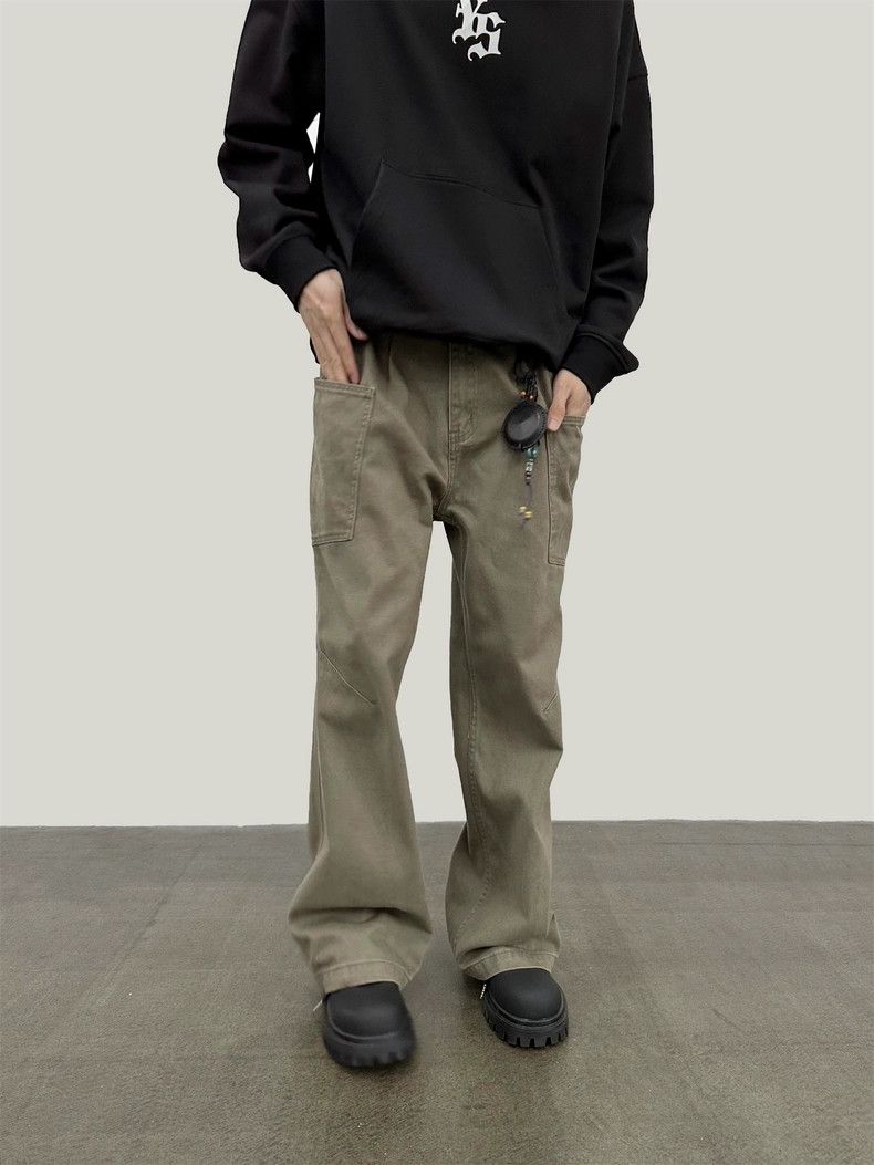 Designer × Vintage washed faded baggy patchwork cargo pants Size US 26 / EU 42 - 3 Thumbnail