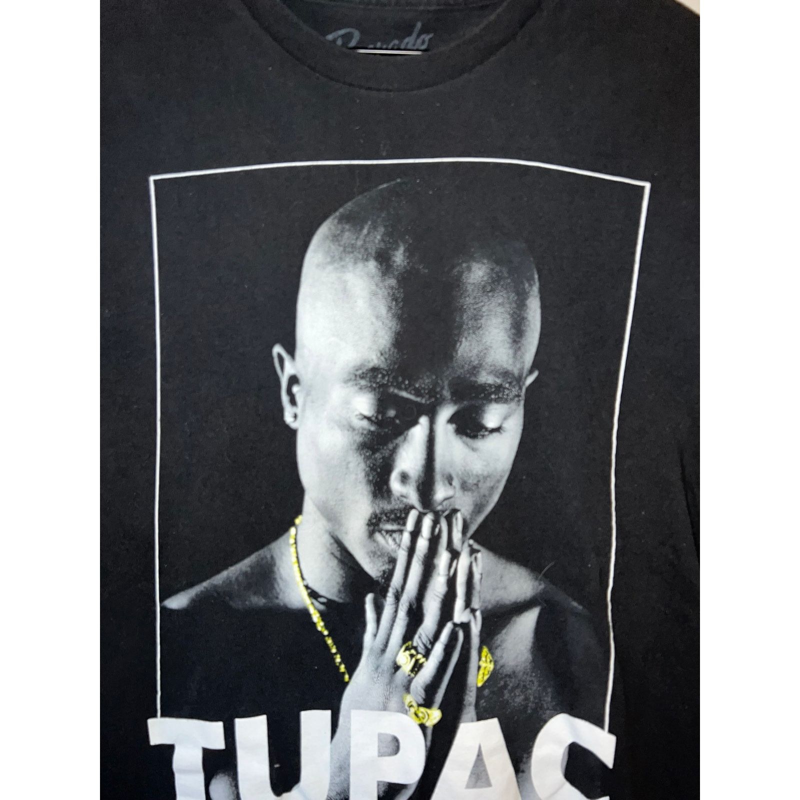Bravado Tupac Shirt 2Pac Shakur Black Rap Rapper Tee Music L Large Size US L / EU 52-54 / 3 - 2 Thumbnail