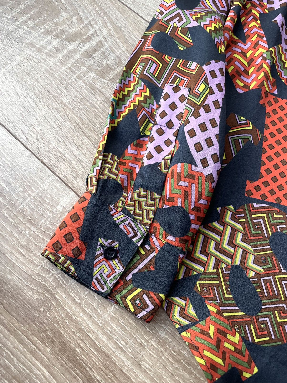 Missoni Missoni Sport Monogram Button Long Sleeve Viscose Shirt Size US M / EU 48-50 / 2 - 8 Thumbnail
