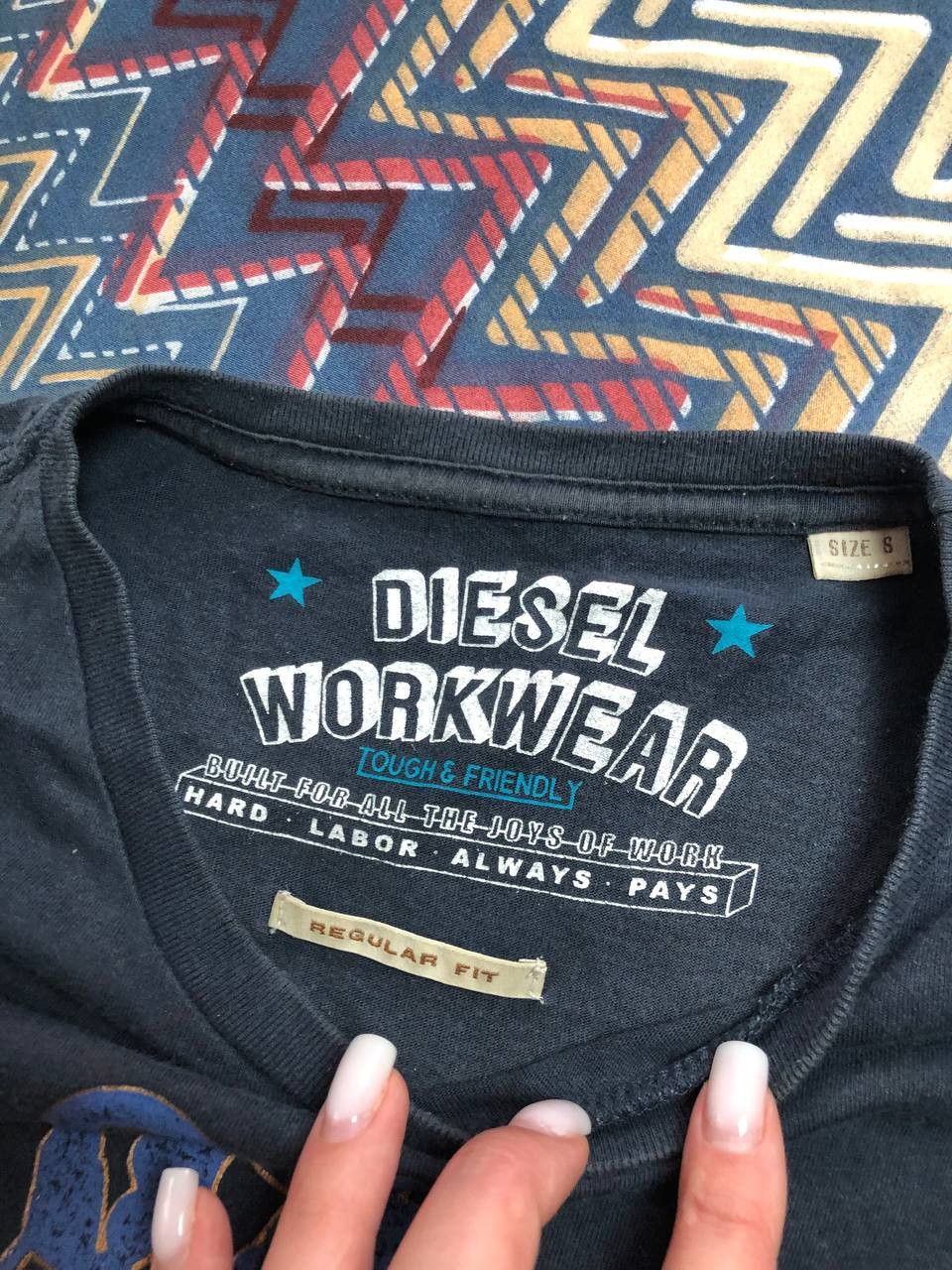 Diesel × Vintage Diesel Rising Sun Punk Grunge Graphic Tee Streetwear Vintage Size US S / EU 44-46 / 1 - 2 Thumbnail