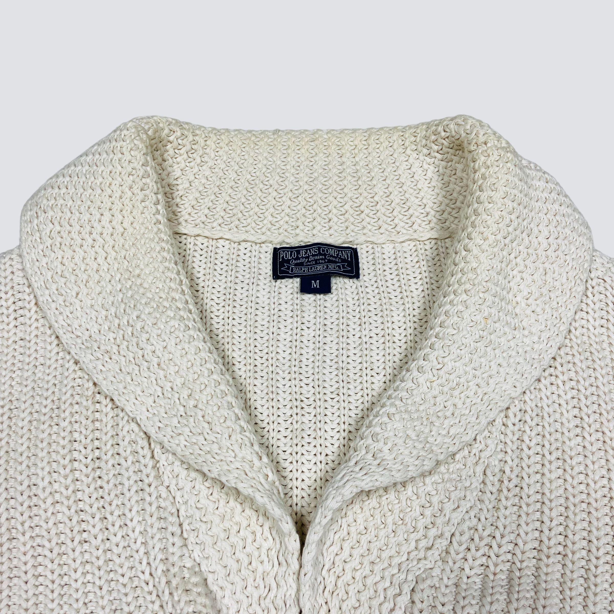 Ralph Lauren 1990s RALPH LAUREN ARCHIVE HEAVY KNITTED CARDIGAN - № 1101 Size US M / EU 48-50 / 2 - 7 Thumbnail