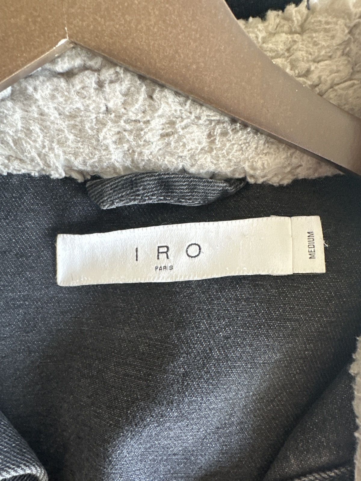 Iro Iro Black Denim shearling jacket Size US S / EU 44-46 / 1 - 3 Thumbnail