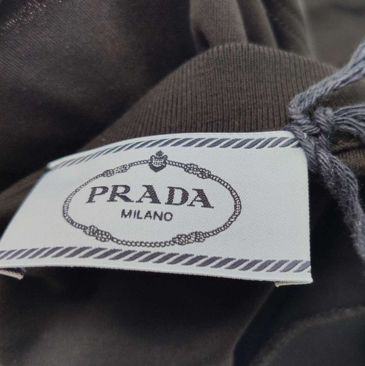 Prada Prada Black Cotton Cropped T. Size XS / US 0-2 / IT 36-38 - 3 Thumbnail