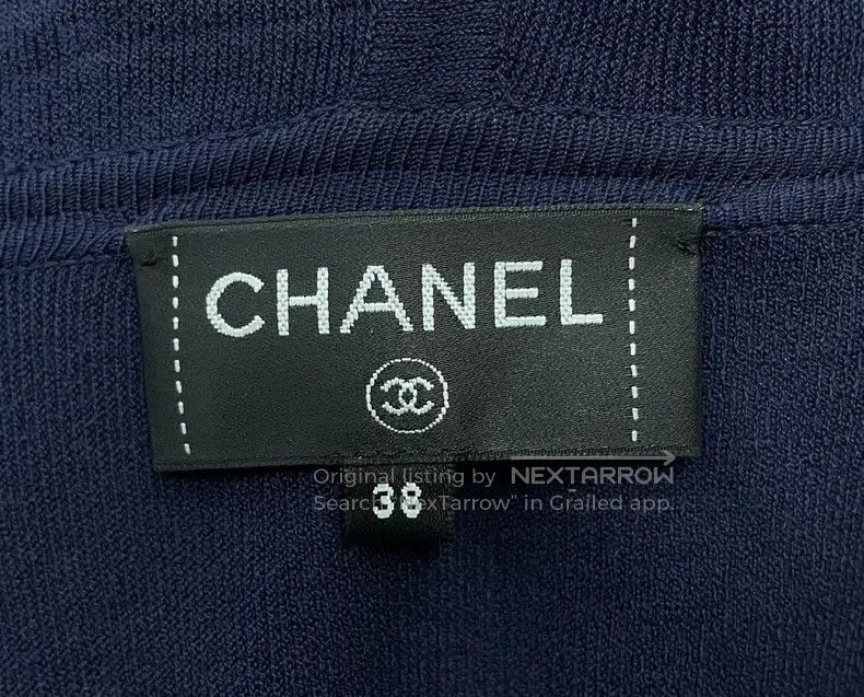Chanel Chanel Dark blue double c big logo jacket Size XS / US 0-2 / IT 36-38 - 5 Thumbnail