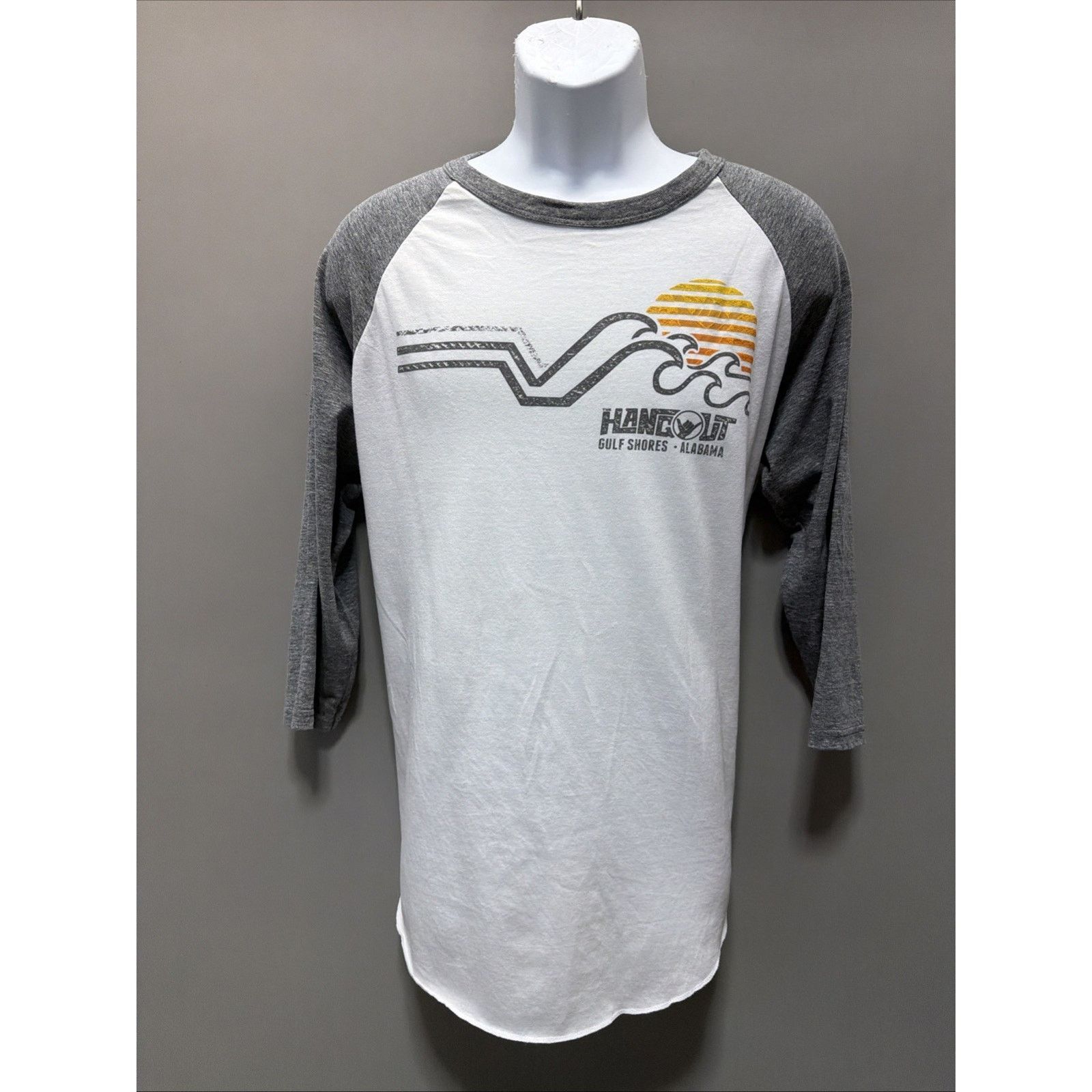 Other Hangout Shirt Mens XL White Gray Surfer Gulf Shores AL Tee Size US XL / EU 56 / 4 - 1 Thumbnail
