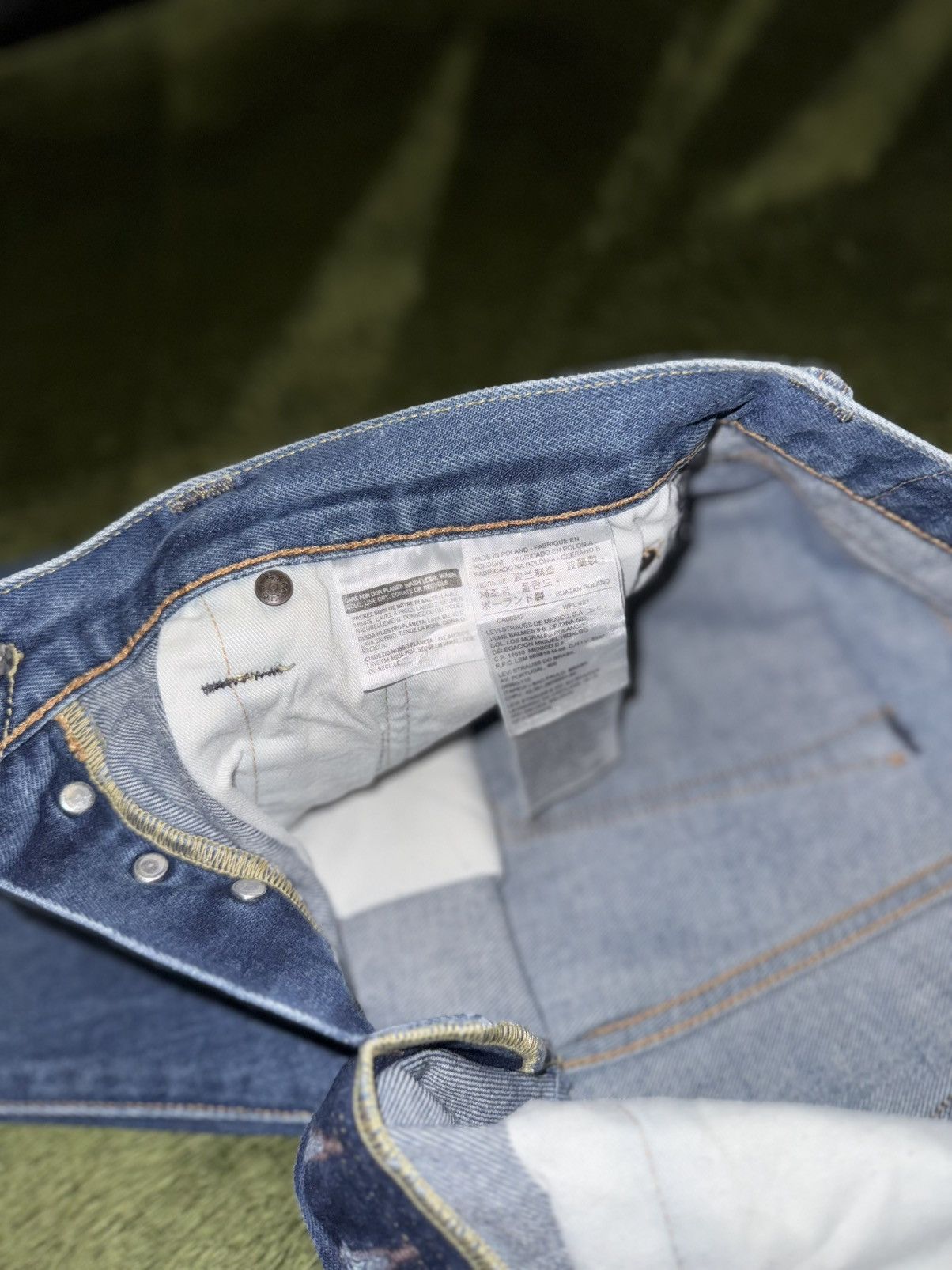 Levi's [W31/L32] Levi’s 501 S Leather Label Vintage Wash Size US 31 - 4 Thumbnail