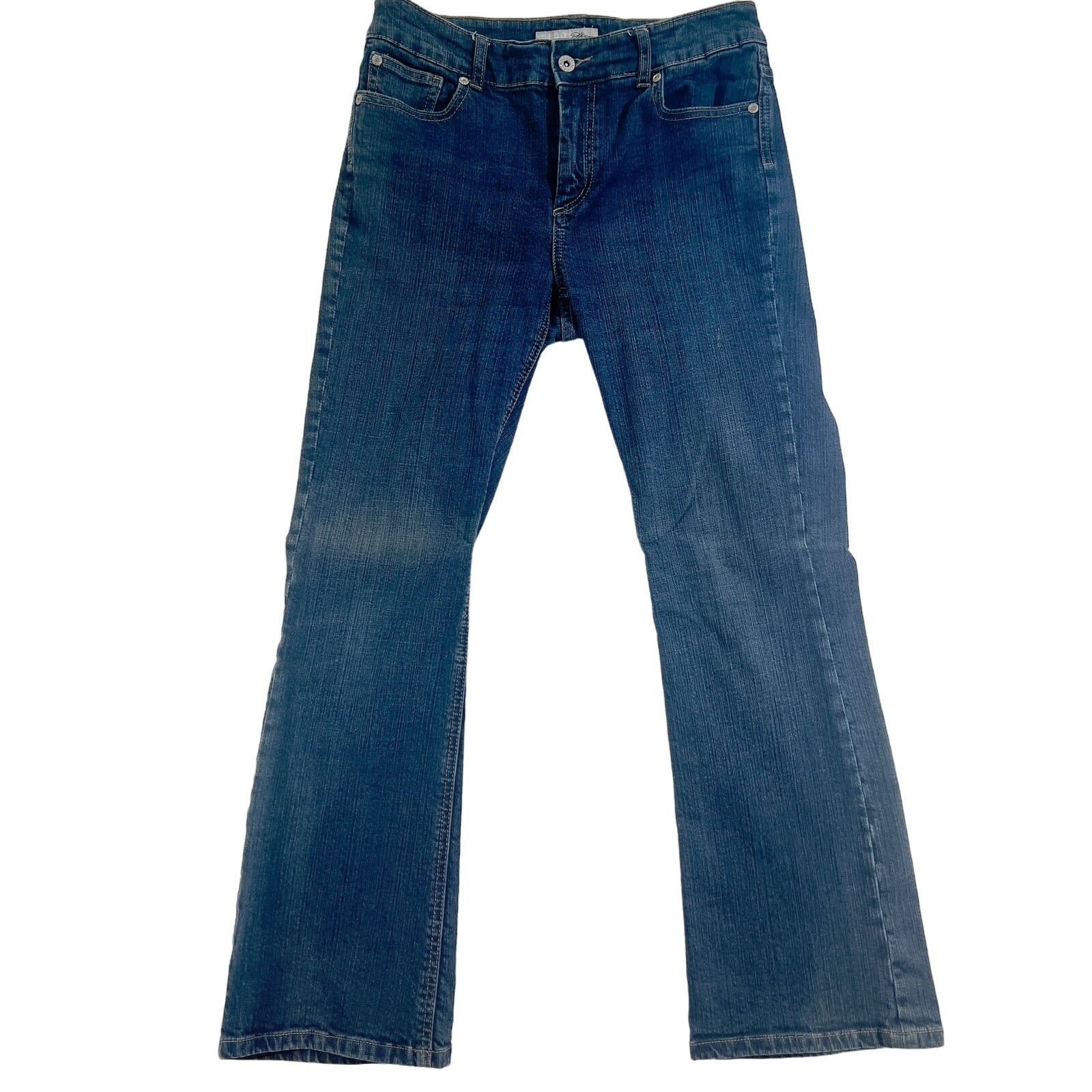 Chicos Chico's Platinum Jeans Woman's Denim Embroidered Pockets Size 30" / US 8 / IT 44 - 1 Thumbnail