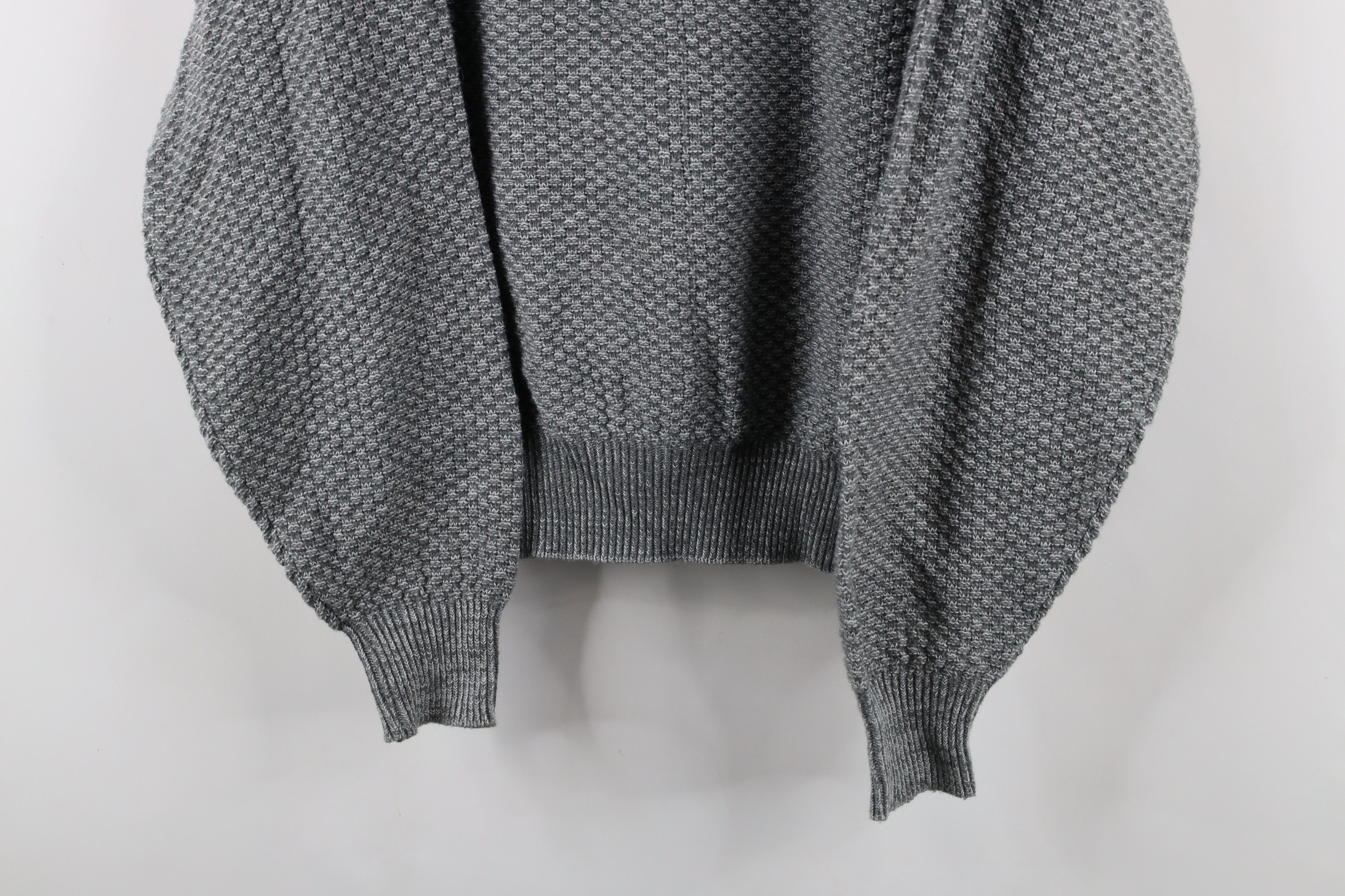 Vintage Vintage 90s Streetwear Trim Thermal Knit Crewneck Sweater Size L / US 10 / IT 46 - 3 Thumbnail