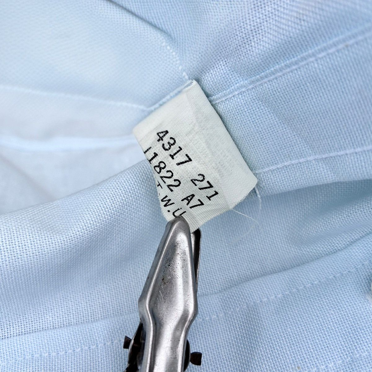 Arrow × Vintage Arrow Brigade Light Blue Short Sleeve Button Down Shirt Size US M / EU 48-50 / 2 - 4 Thumbnail