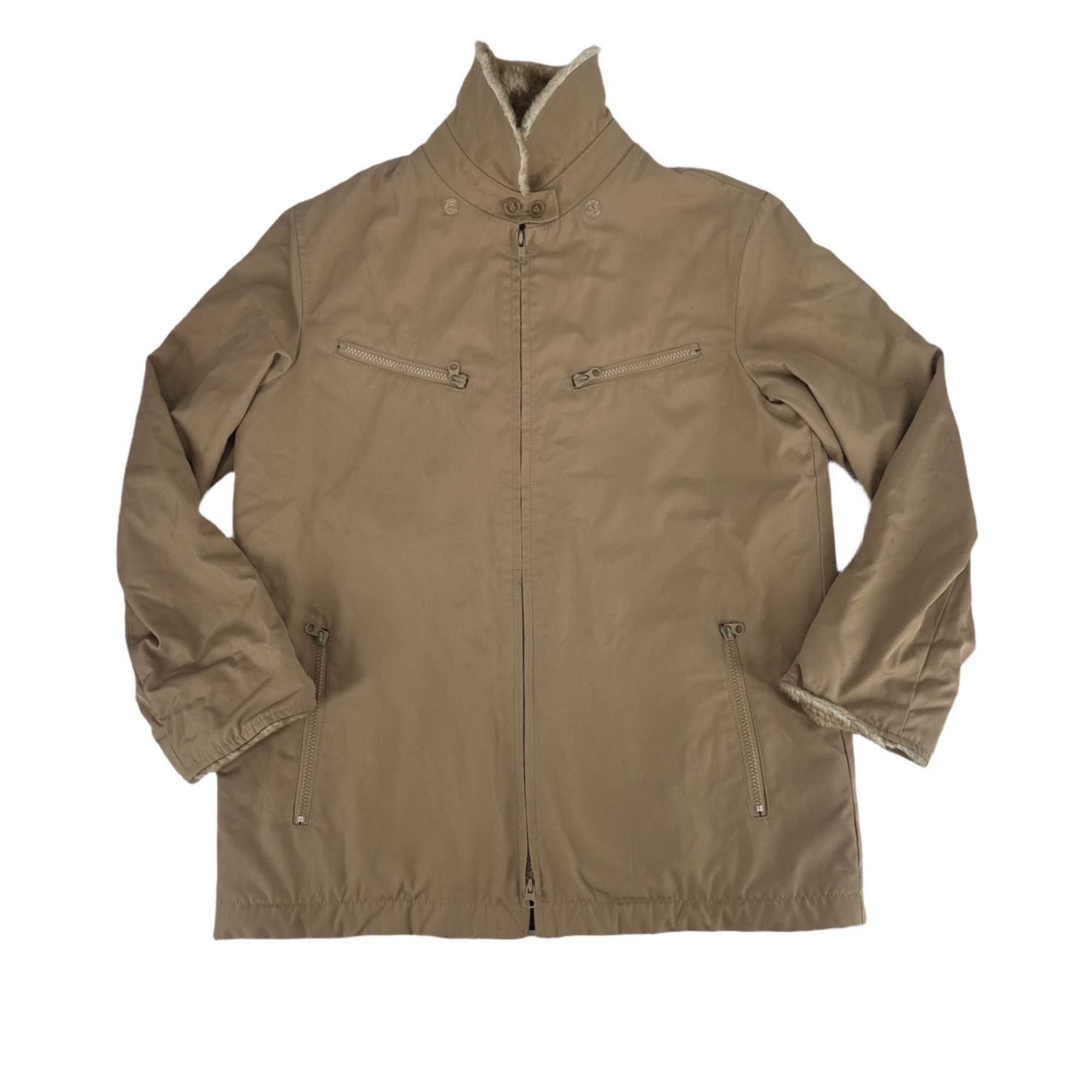 London Fog 90s London Fog Faux Fur Lined Khaki Grails Jacket - XL Size US XL / EU 56 / 4 - 7 Thumbnail