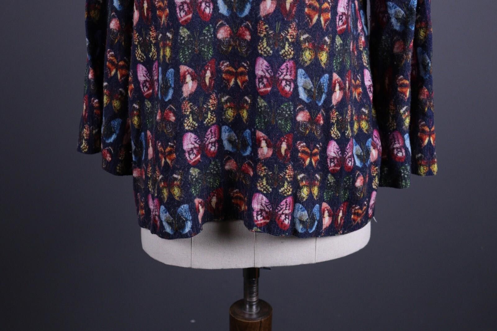 Designer Princess Goes Hollywood Allover Wool Knit Sweater Size 40 Size M / US 6-8 / IT 42-44 - 3 Thumbnail