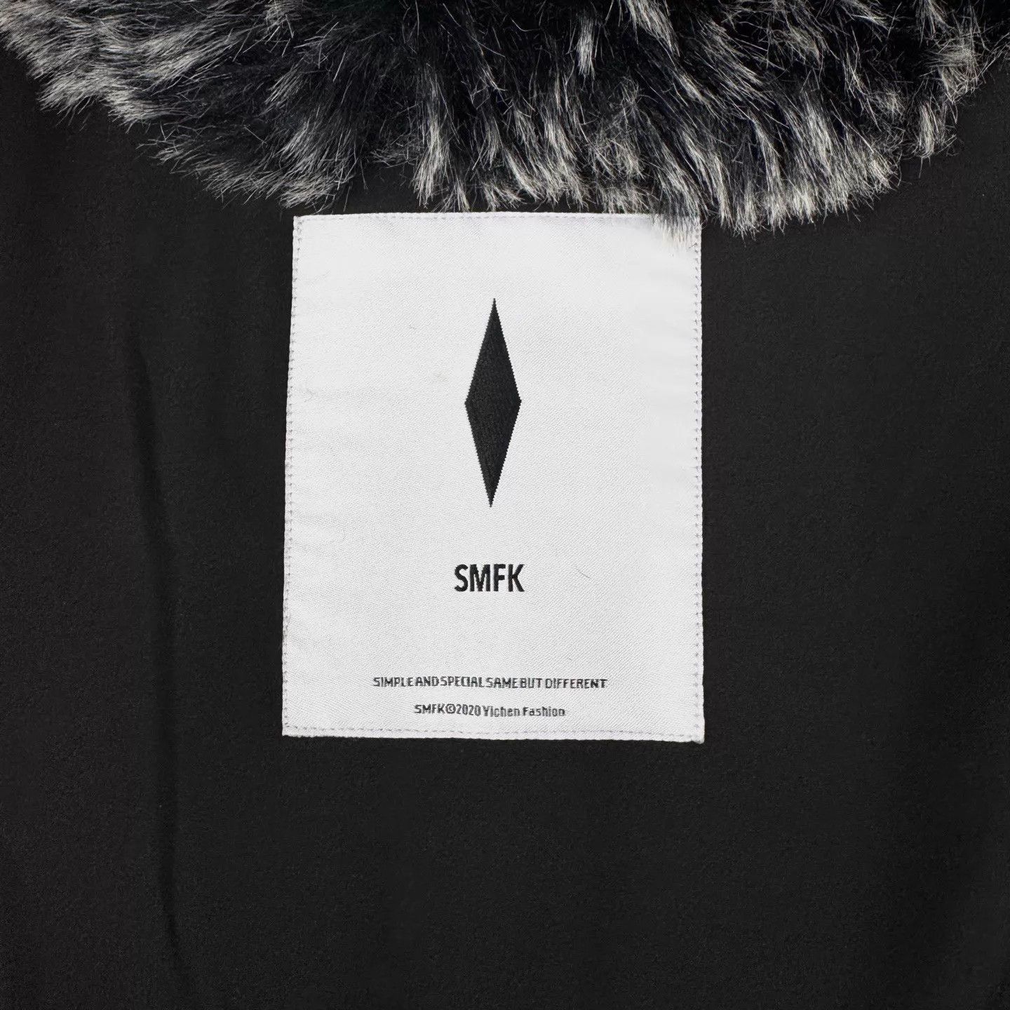 SMFK SMFK Snowman Eco Fur Hooded Jacket Black Gray Size 1 Size US S / EU 44-46 / 1 - 3 Thumbnail