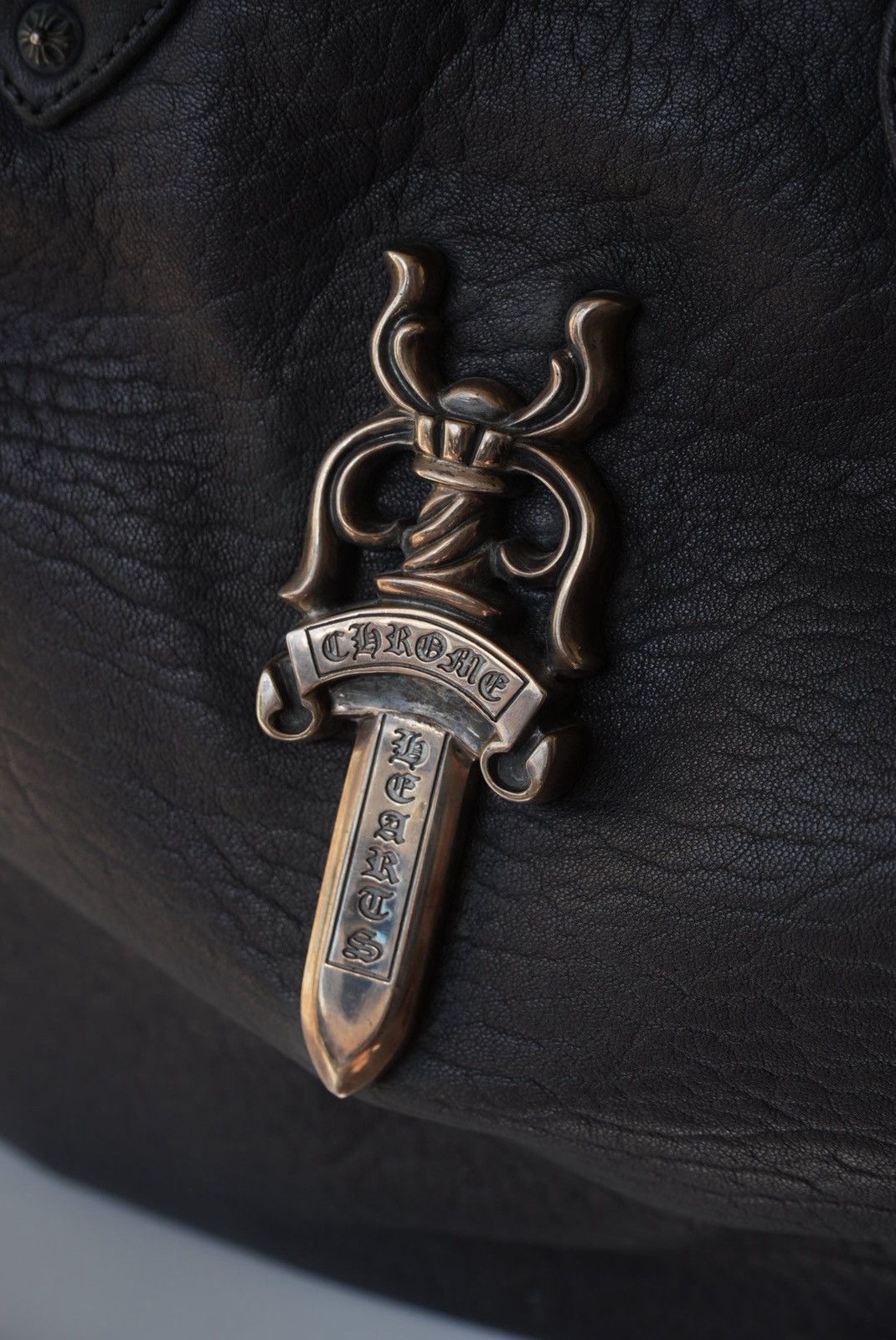 Chrome Hearts Rare 90s - Big Dagger Embellished Leather Duffle Bag Size ONE SIZE - 7 Thumbnail