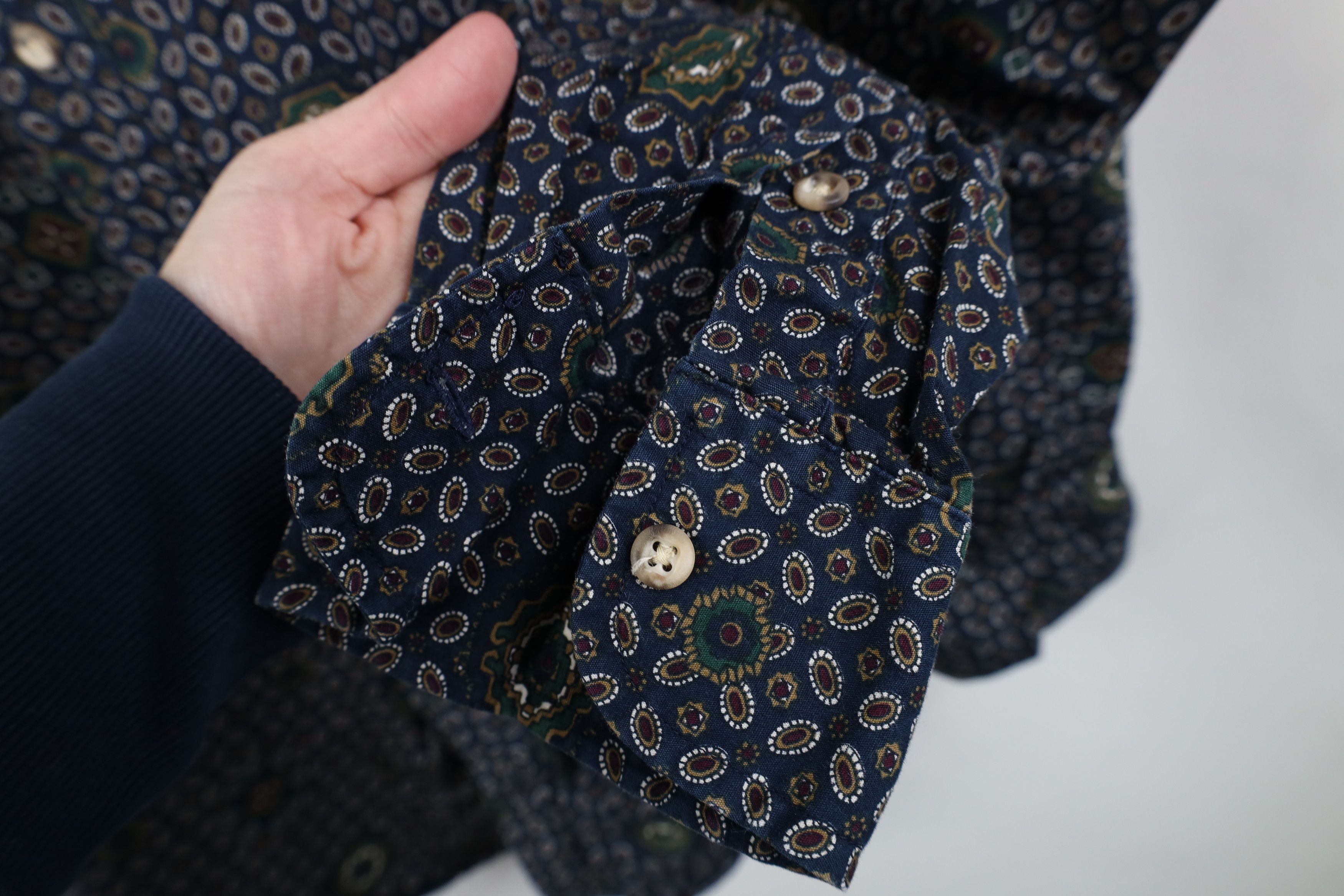 Vintage Vintage 90s Streetwear Paisley Poplin Button Down Shirt Size US XXL / EU 58 / 5 - 4 Thumbnail