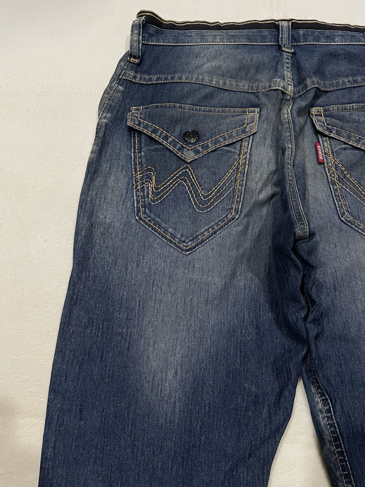 Edwin Vintage Edwin 503 Jerseys Twist Leg Distressed Denim Jeans Size US 35 - 14 Thumbnail