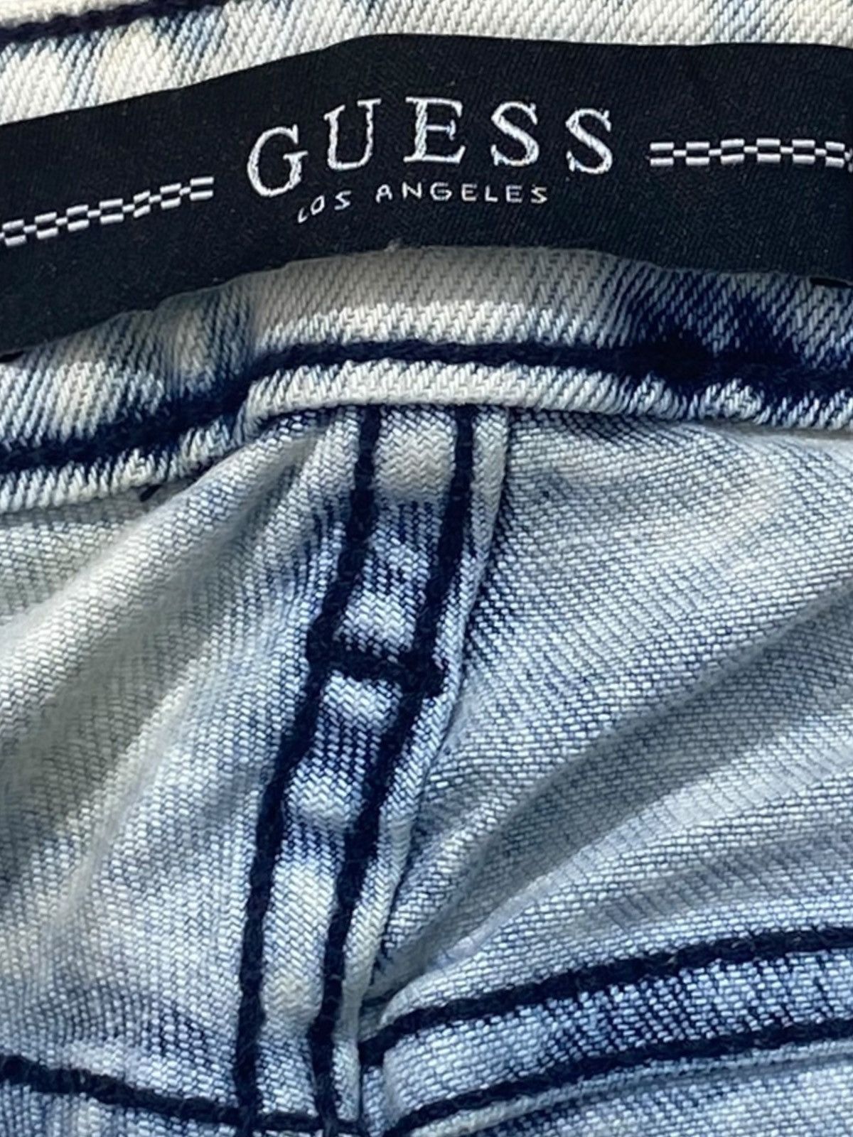 Guess Guess Blue Acid Wash Style Skinny Jeans Size US 30 / EU 46 - 11 Thumbnail