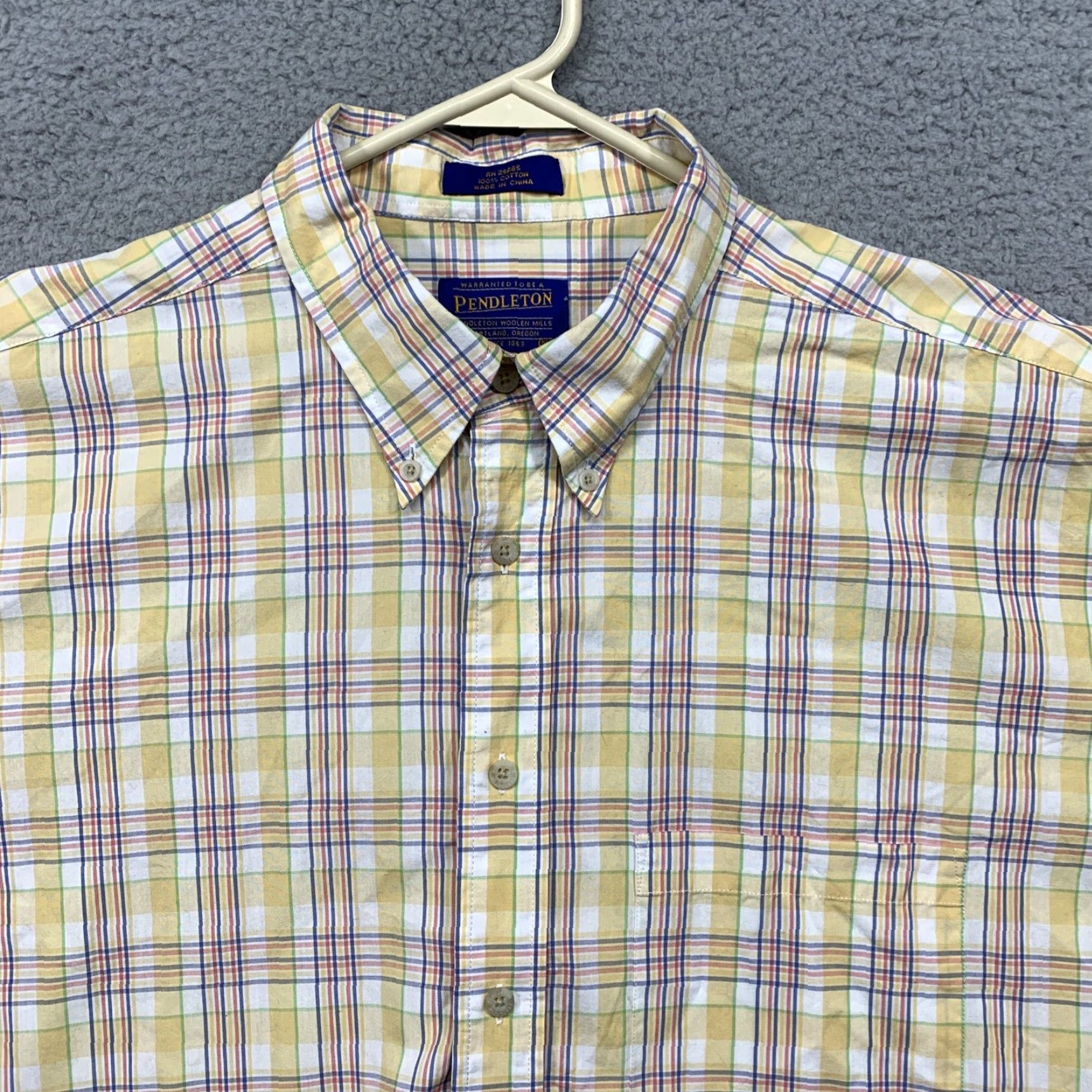 Pendleton Pendleton Button-Up Shirt Men XL Multicolor Pastel Plaid Casual Outdoor Shirt Size US XL / EU 56 / 4 - 2 Thumbnail