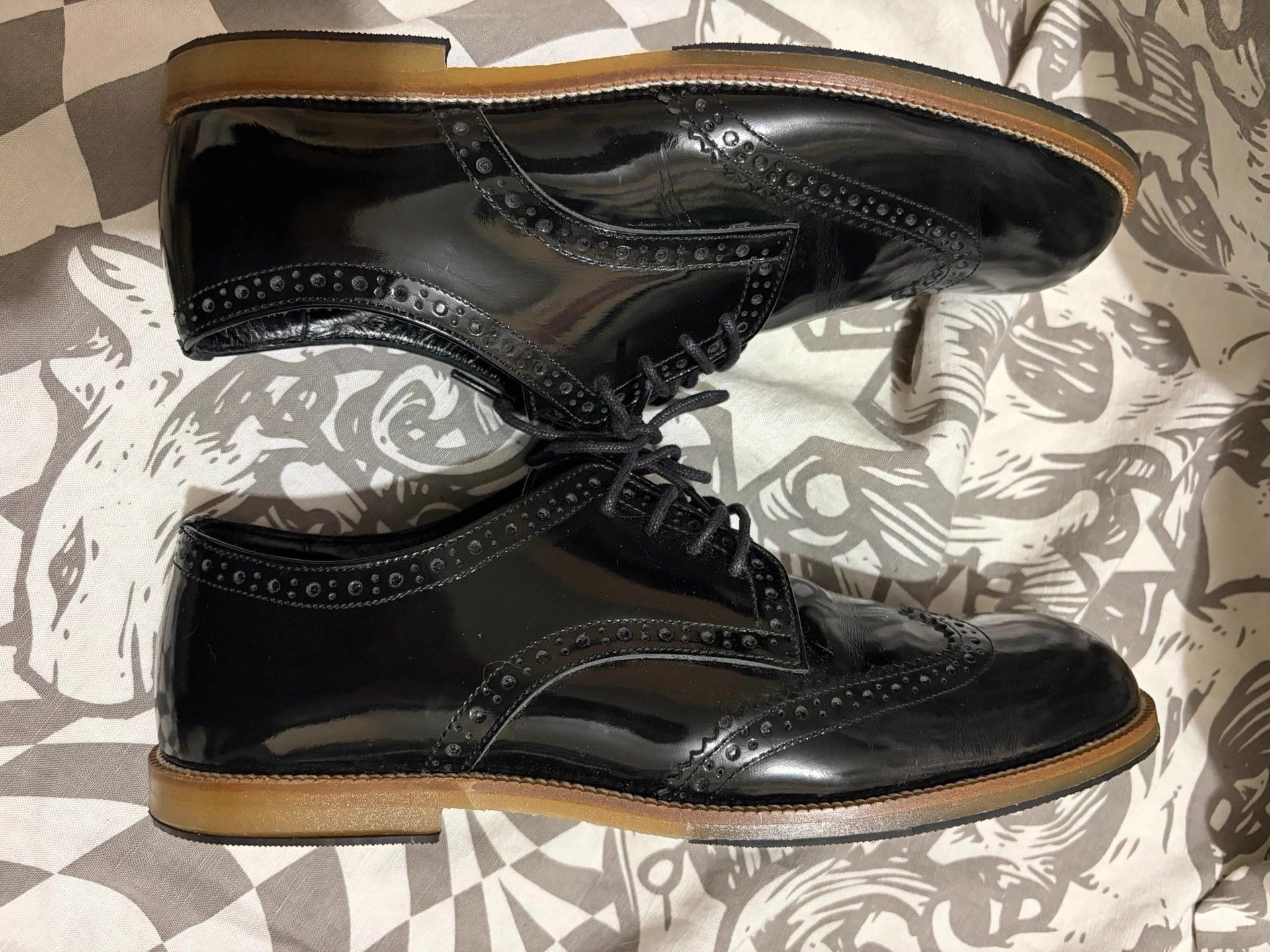 Comme des Garcons Comme des Garçons Vintage Patent Leather Oxford Shoes 37/38 Size US 7 / IT 37 - 7 Thumbnail