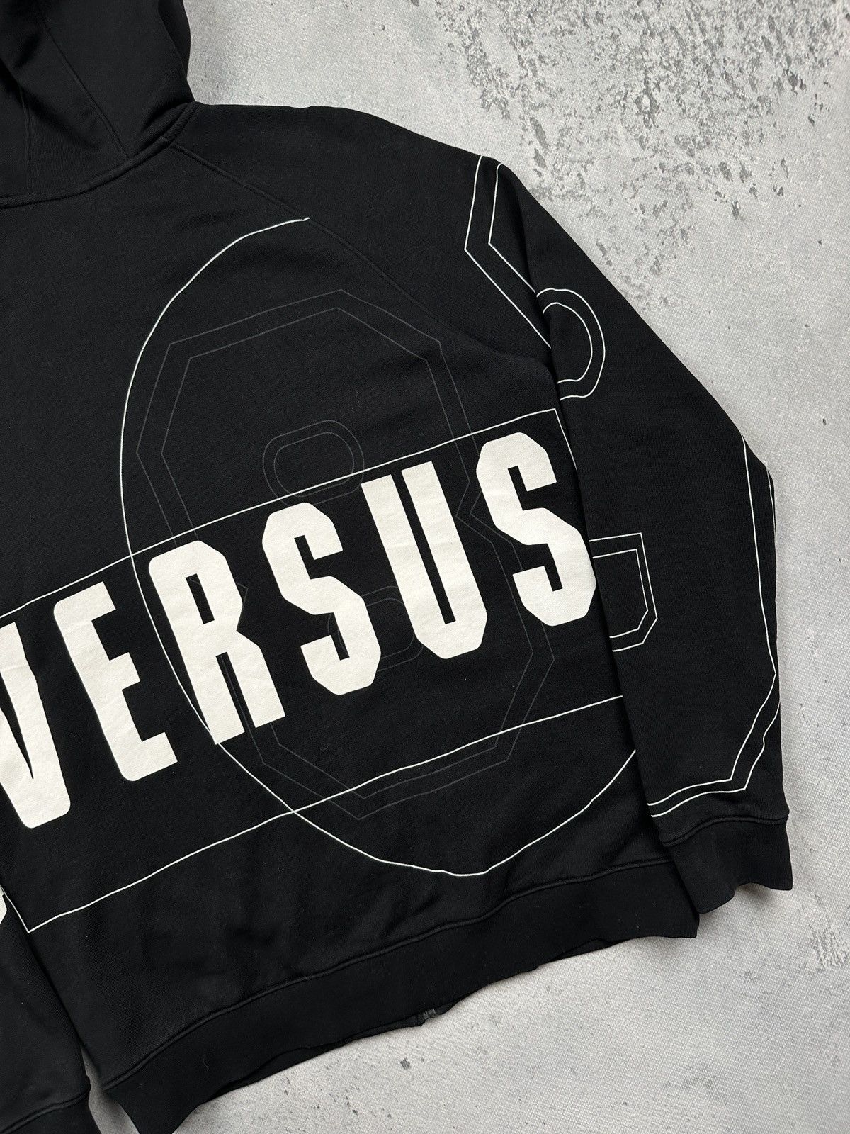 Versus Versace Versus Versace Black Full Zip Hoodie Geometric Print Rare S Size US S / EU 44-46 / 1 - 6 Thumbnail