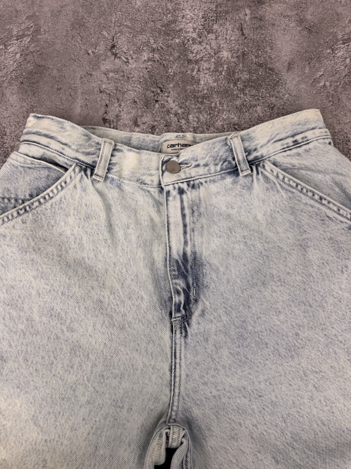 Carhartt Carhartt WIP Women Wide Leg Jeans Light Blue Size W29 Size 29" - 8 Thumbnail