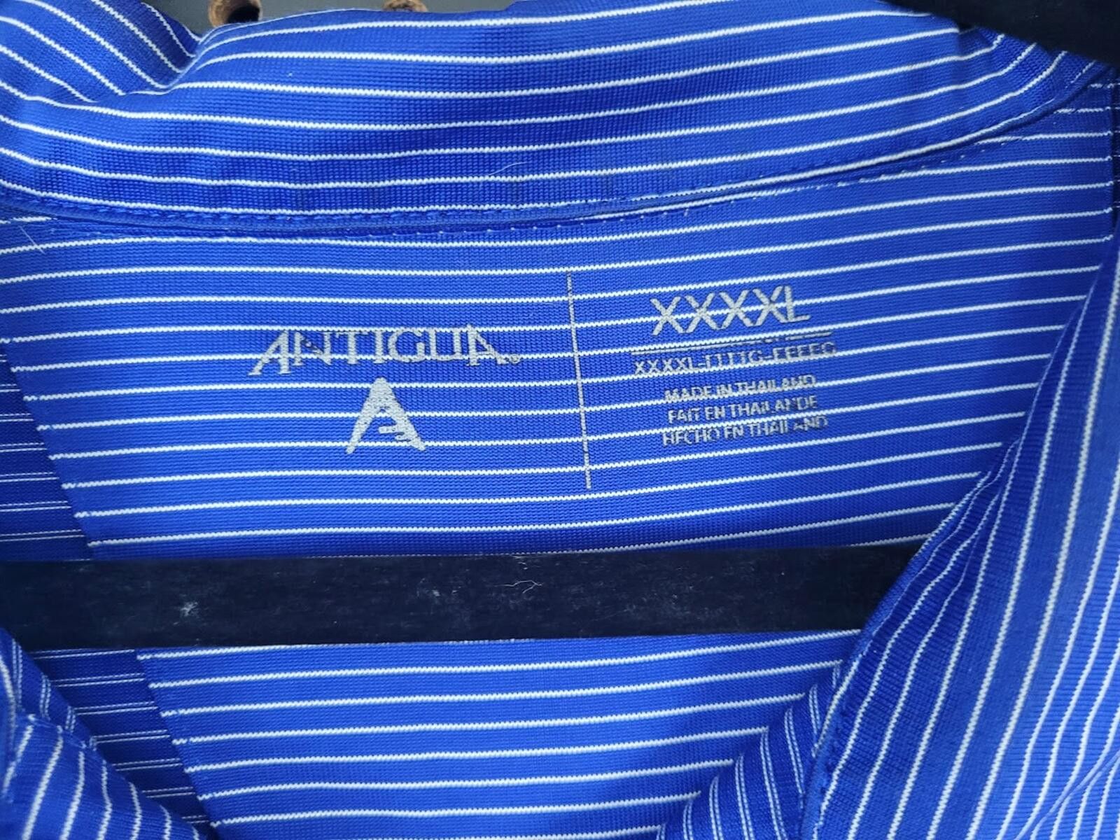 Other AmeriTex Men's Blue Striped Polo Shirt XXXL - Comfy & Casual Size US XXL / EU 58 / 5 - 2 Thumbnail