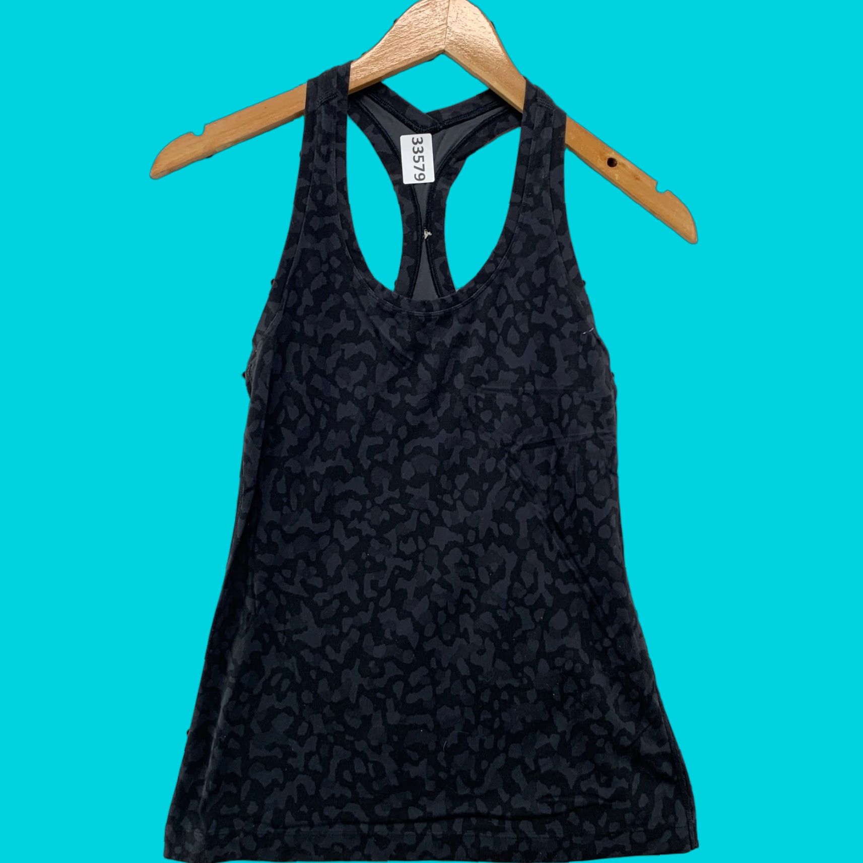 Lululemon Lululemon Active Tank Top Womens Small Black Leopard Racerback FITS 13X24 13X24 Size S / US 4 / IT 40 - 1 Thumbnail