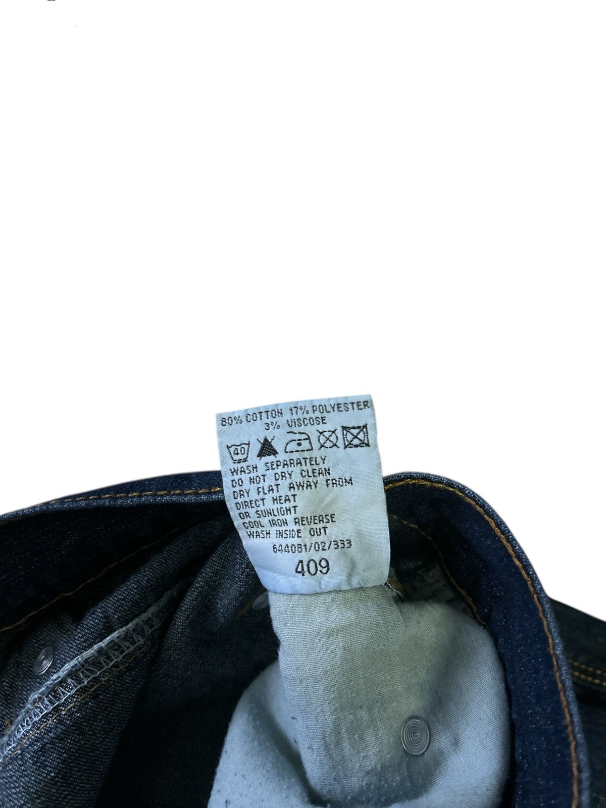 Vintage Vintage Y2K No Fear Carpenter Style Dark Wash Denim Jeans Size US 32 / EU 48 - 7 Thumbnail