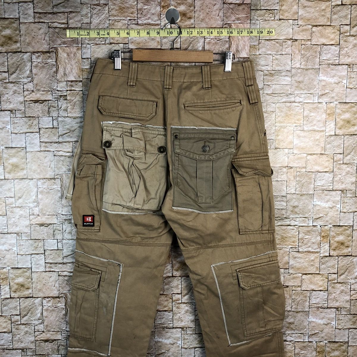 Japanese Brand DL Burtle Brown Custom Cargo Multipocket Pants #A969 Size US 30 / EU 46 - 20 Thumbnail